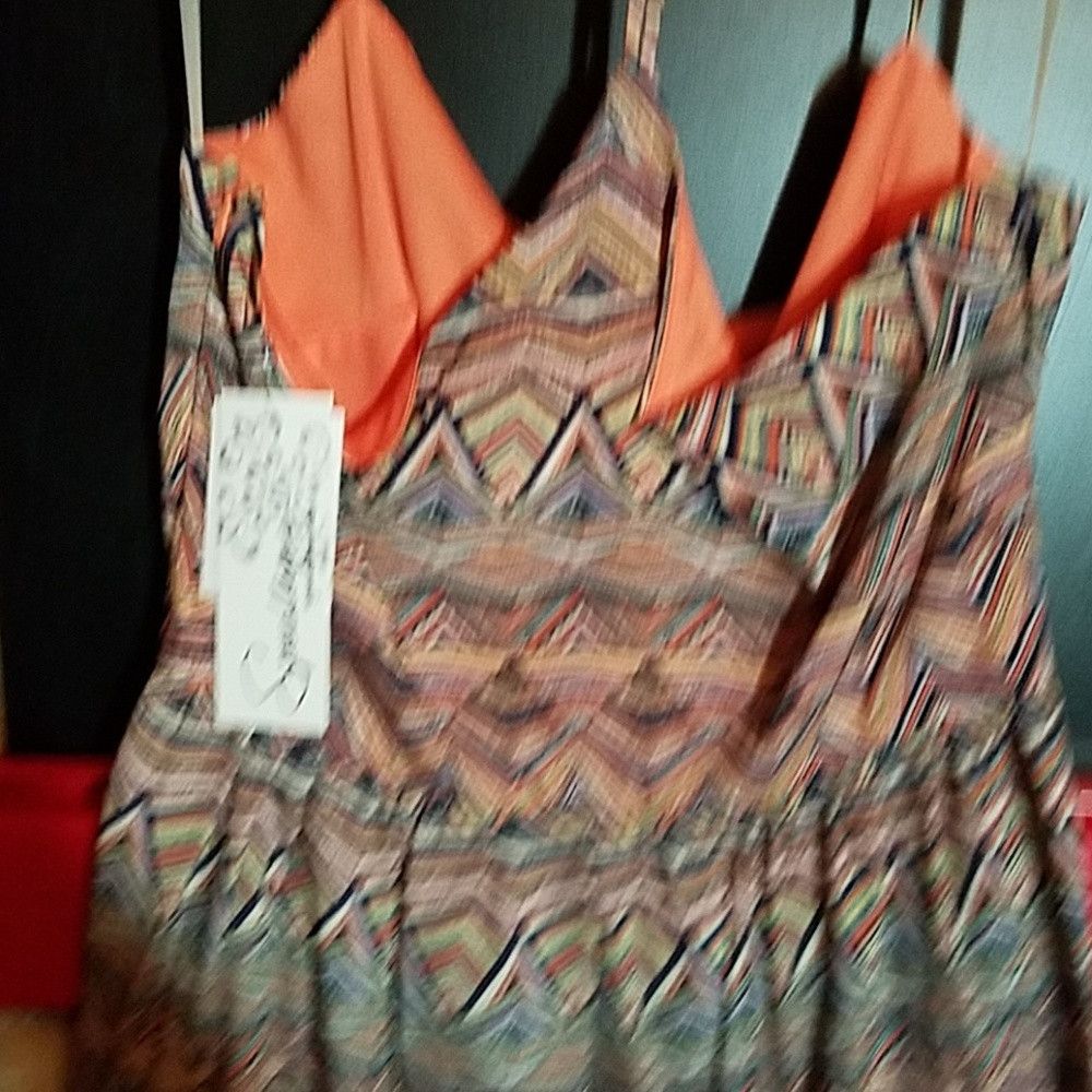 Other Speechless Orange Yellow Spaghetti T Strap Size M / US 6-8 / IT 42-44 - 5 Thumbnail