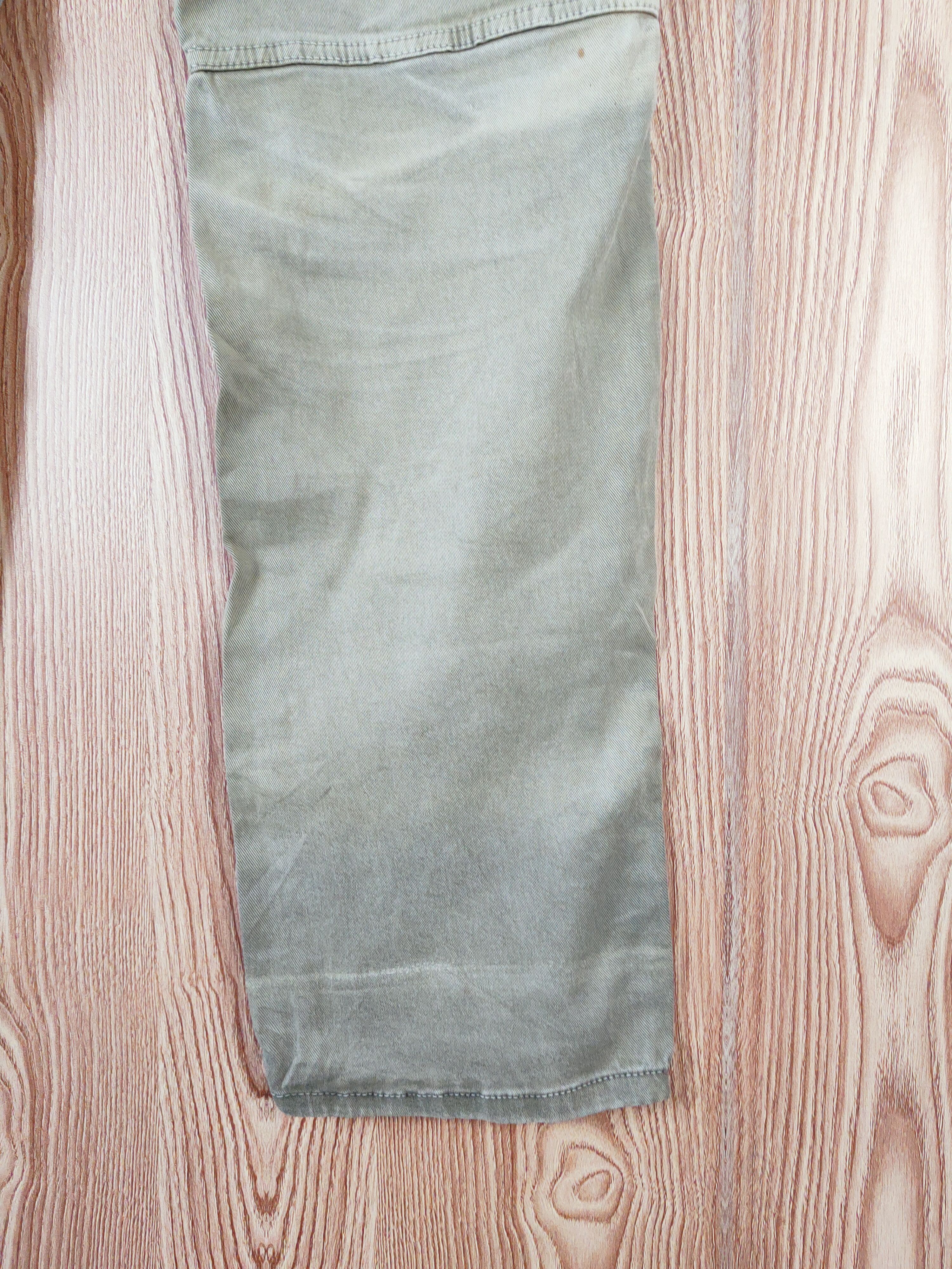 Japanese Brand Leavs Strawberry Green Faded Multipocket Cargo Pants #W438 Size US 33 - 12 Thumbnail