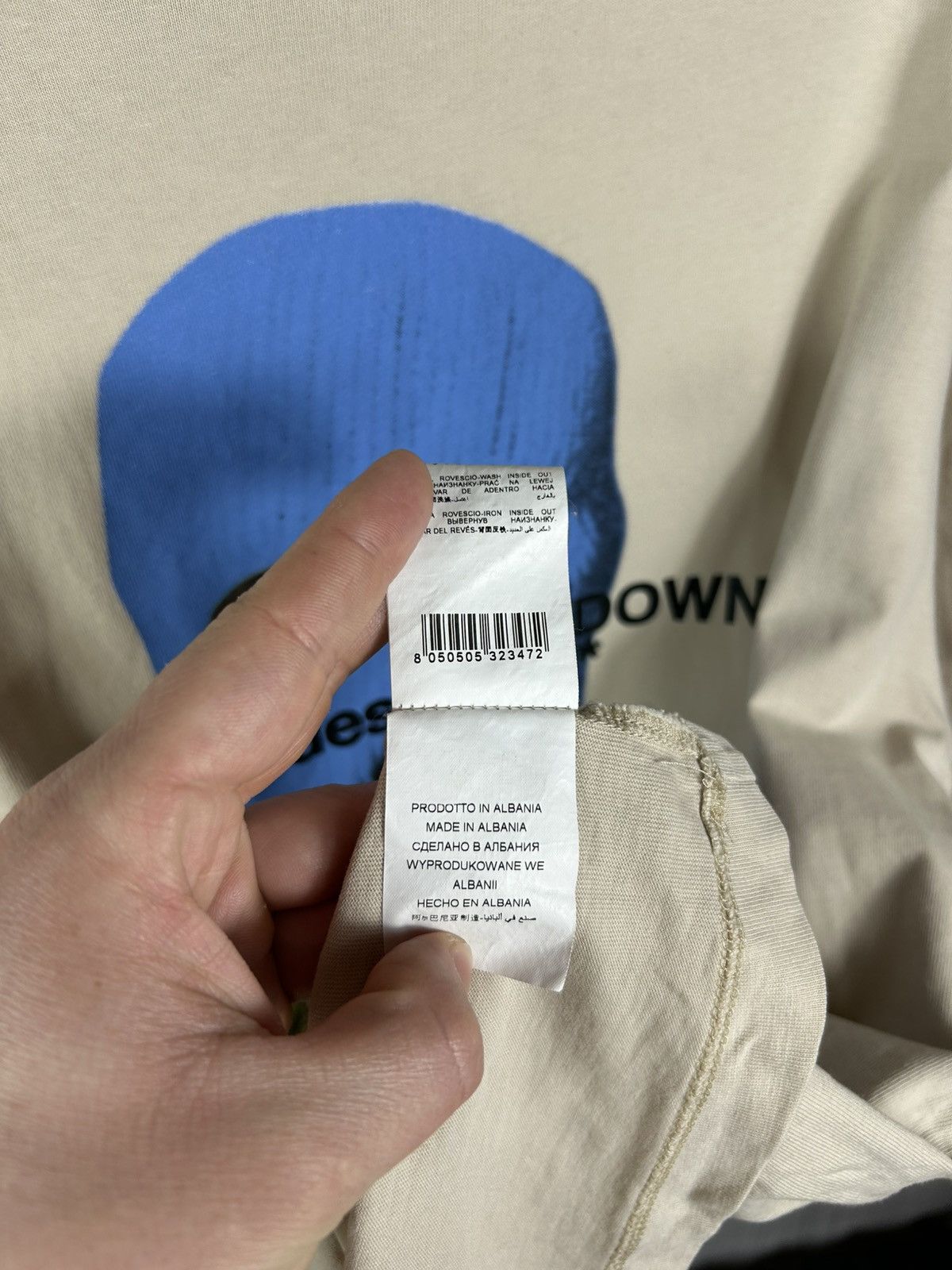 Comme Des Fuck Down Comme Des Fuckdown Balaclava T-Shirt Size XL Size US XL / EU 56 / 4 - 9 Thumbnail