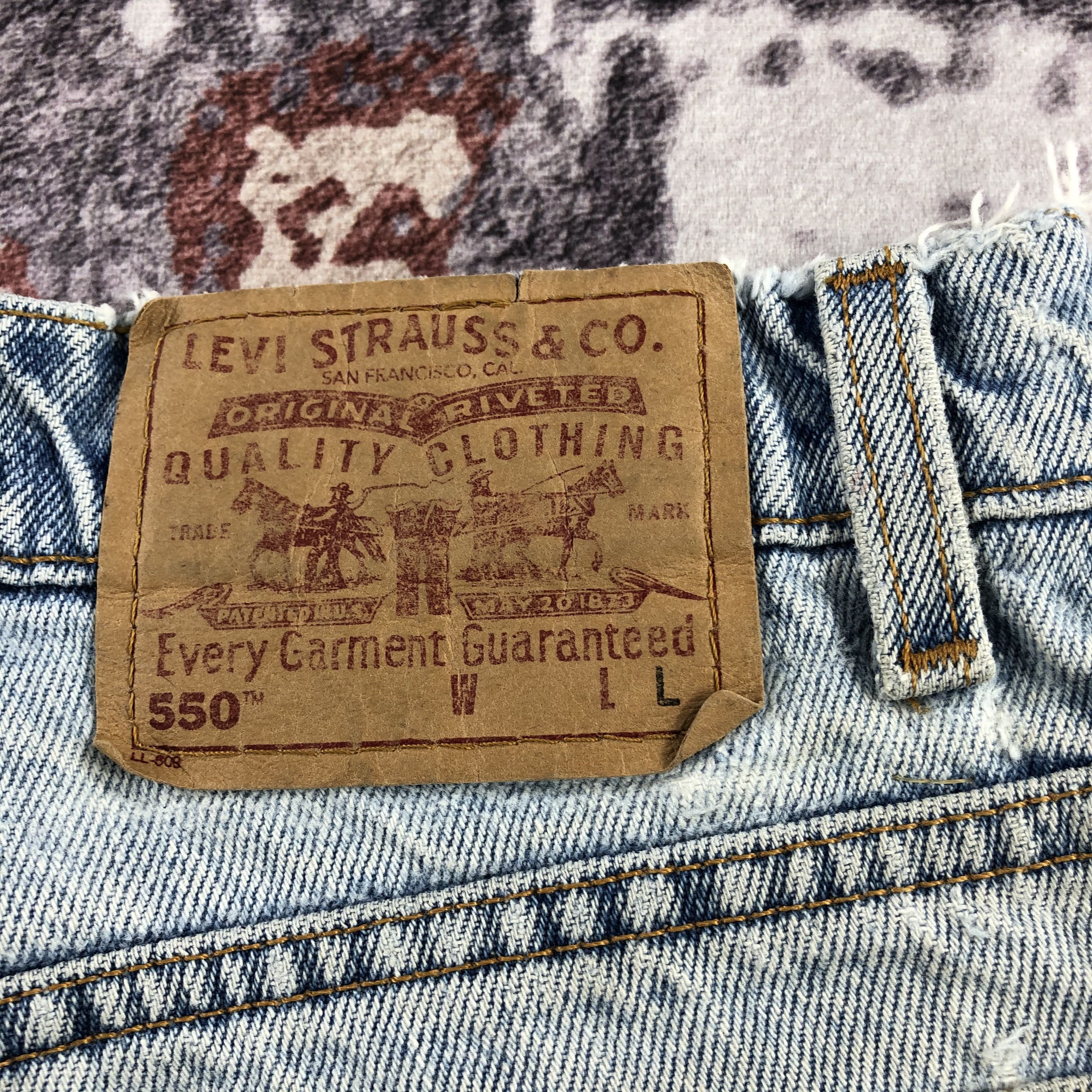 Levi's × Vintage Vintage 90s Blue Wash Levis 550 Jeans-JM2458 Size US 27 - 5 Thumbnail