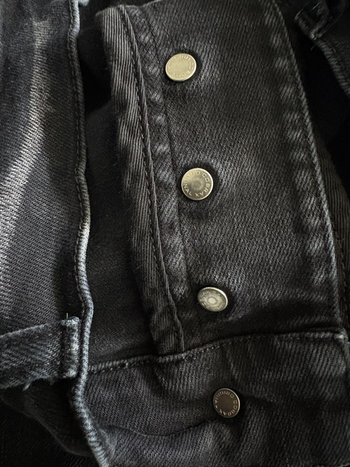Amiri Amiri MX1 Jeans ‘Vintage Black’ Red Patches Size US 30 / EU 46 - 4 Thumbnail