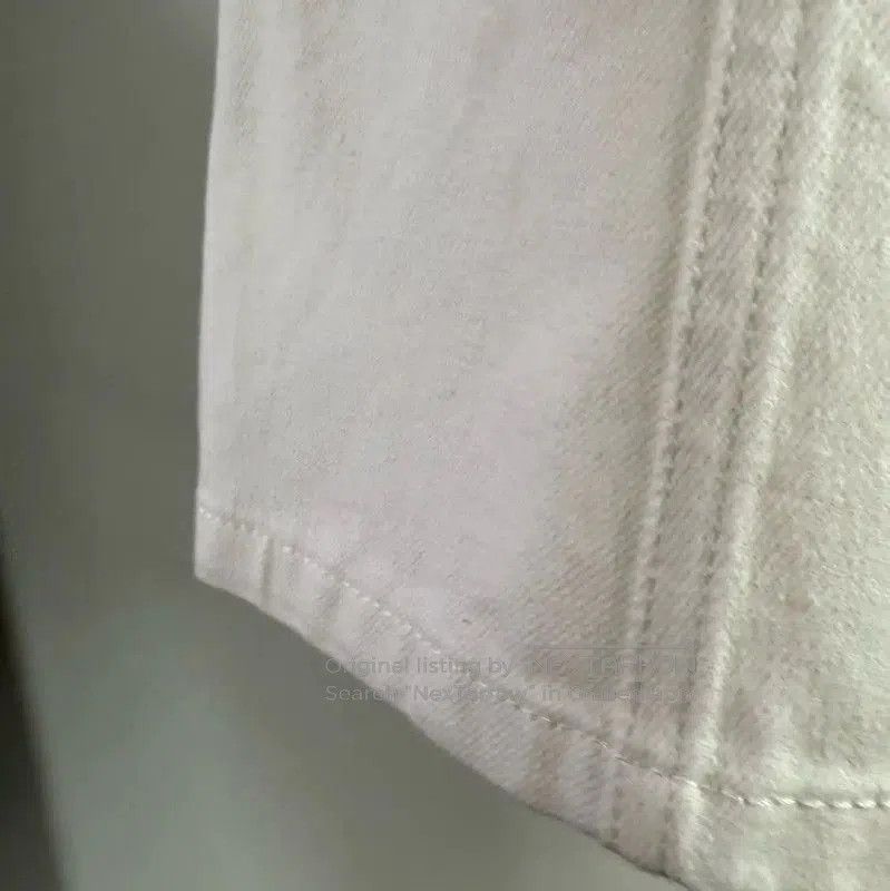 Louis Vuitton Louis Vuitton White Cotton Midi Skirt . Size 23" - 5 Thumbnail