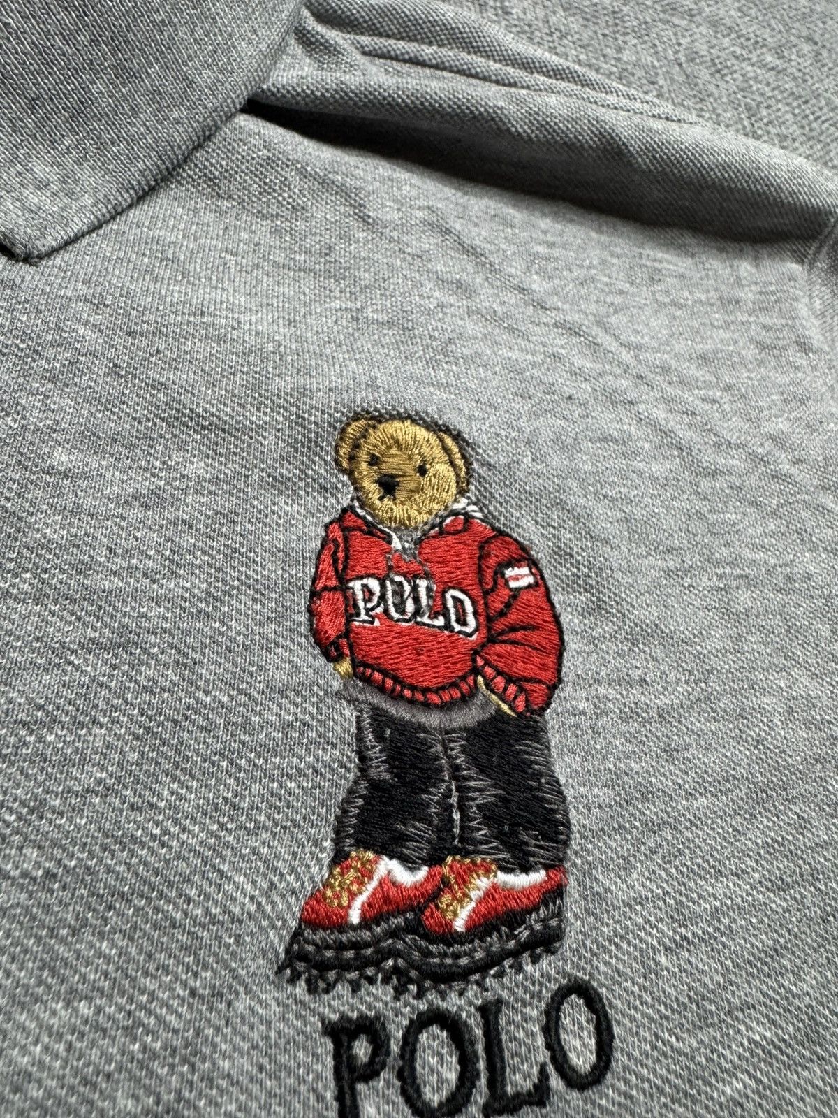Polo Ralph Lauren Polo Ralph Lauren polo bears Big Logo Collar grey T-Shirt Size US L / EU 52-54 / 3 - 2 Thumbnail