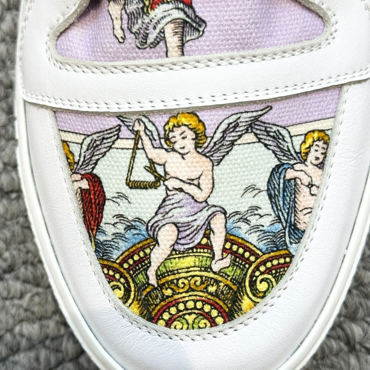 Versace Versace Angeli print canvas sneaker Size US 10 / EU 43 - 8 Thumbnail