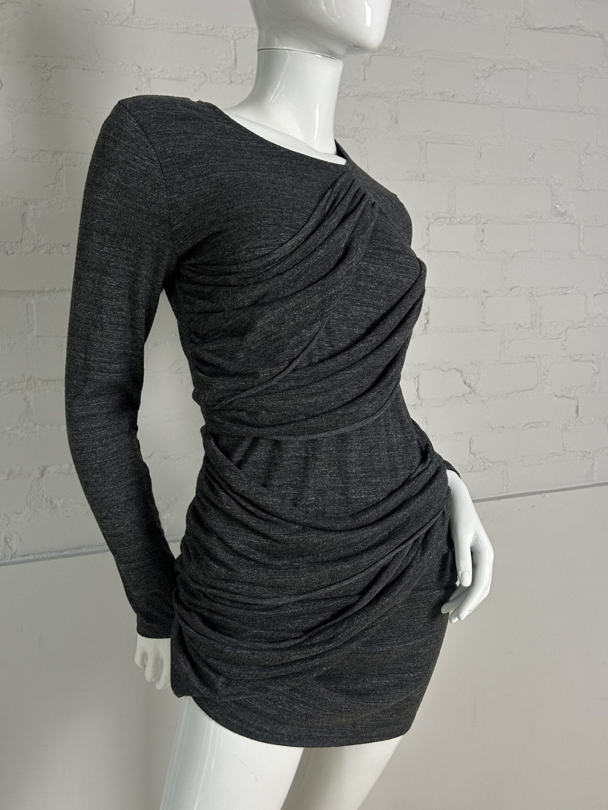Other Insane draped grey mini dress Size M / US 6-8 / IT 42-44 - 4 Thumbnail