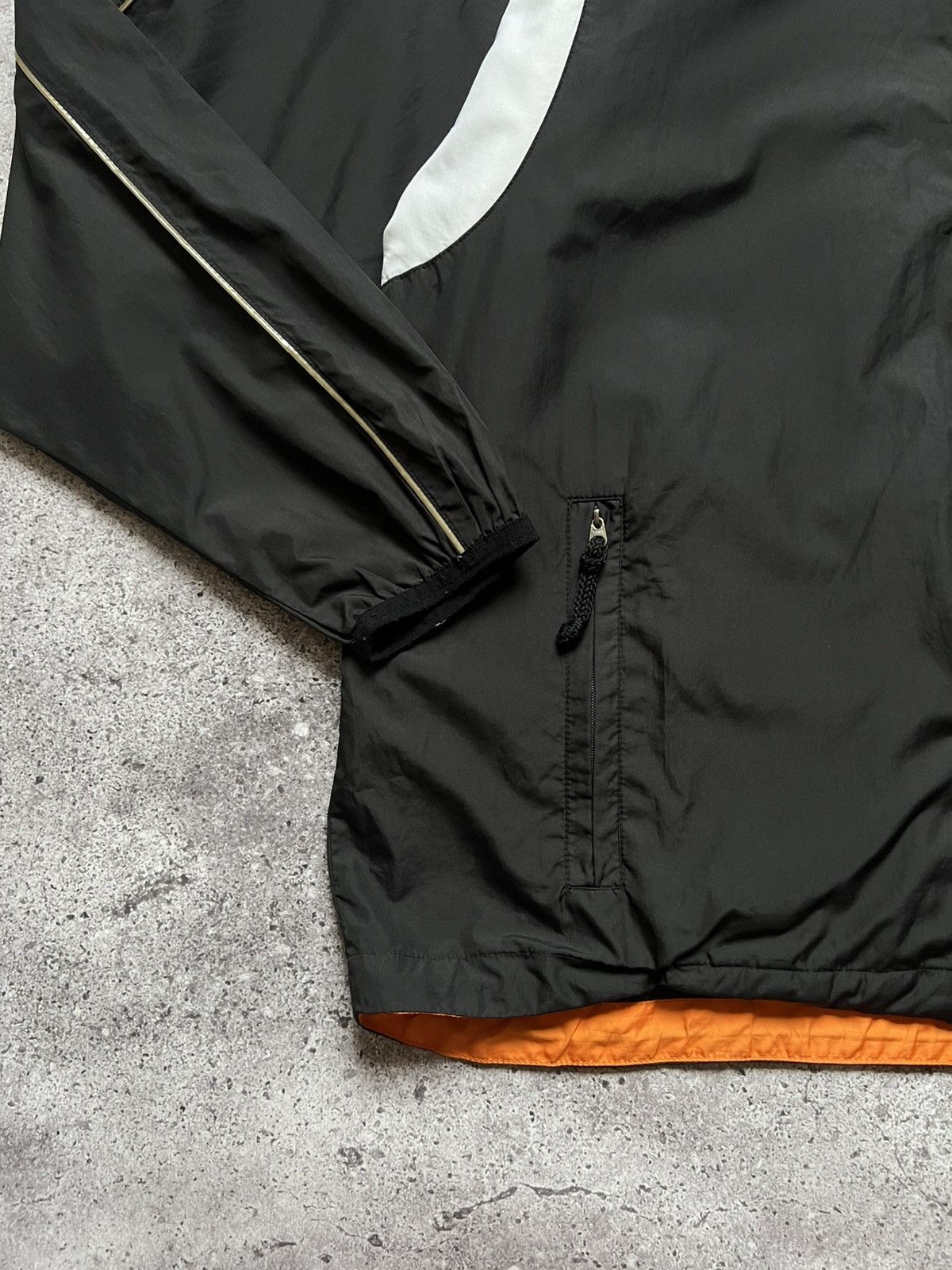 Nike × Vintage Vintage Nike 90s Nylon Track Jacket Black Size US XL / EU 56 / 4 - 7 Thumbnail