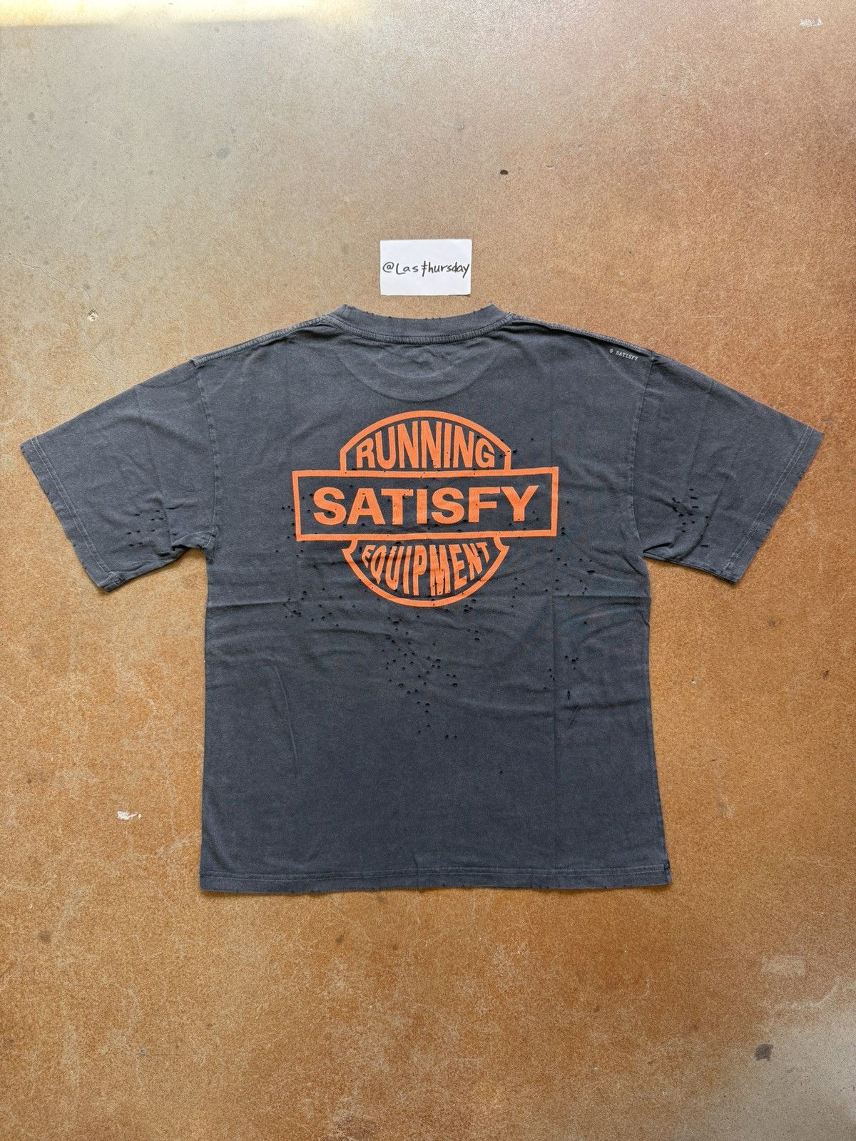 Satisfy Satisfy Eagle Harley MothTech Tee Aged Black Small Size US S / EU 44-46 / 1 - 2 Thumbnail