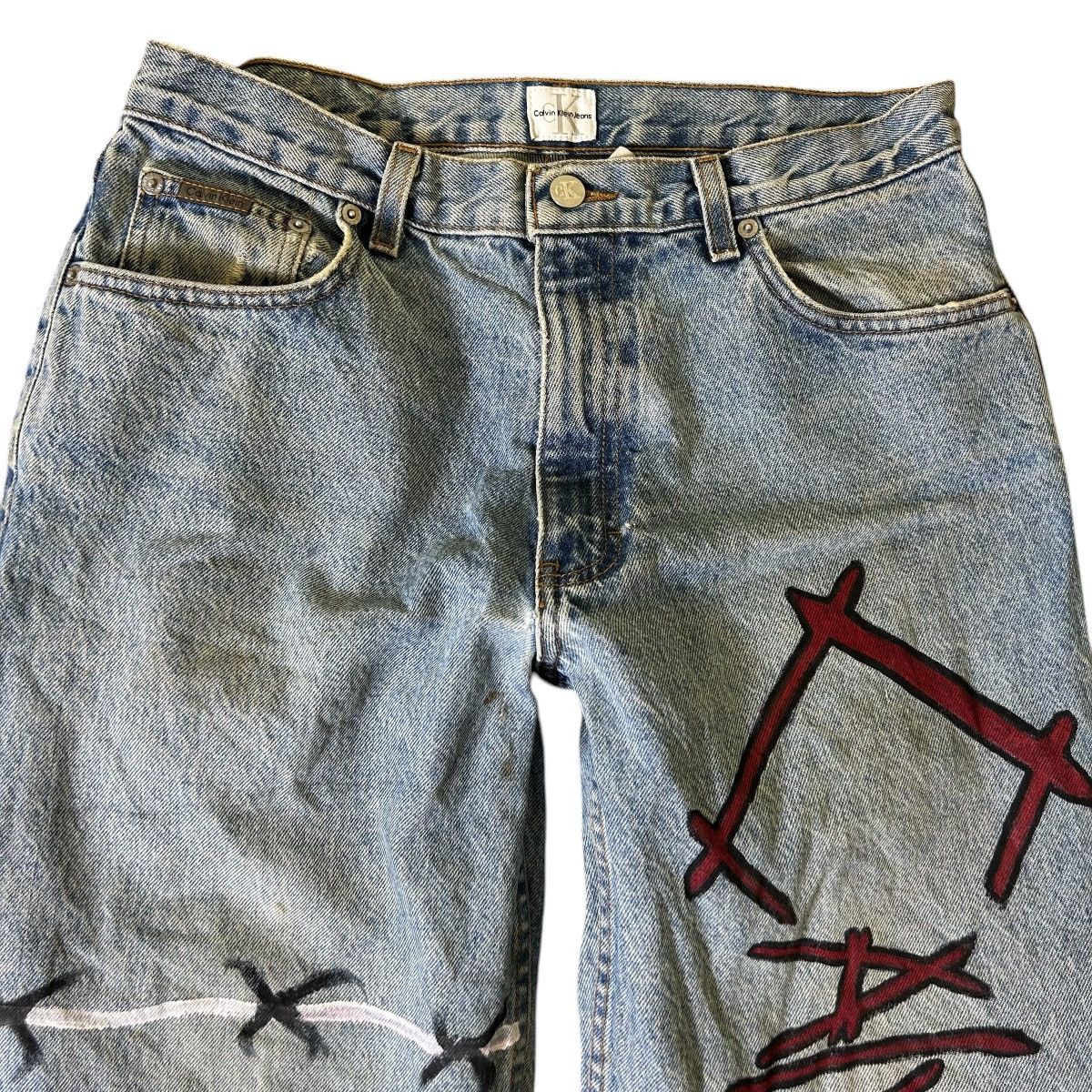 Calvin Klein Vintage Calvin Klein Custom Denim Pants Size US 31 - 3 Thumbnail