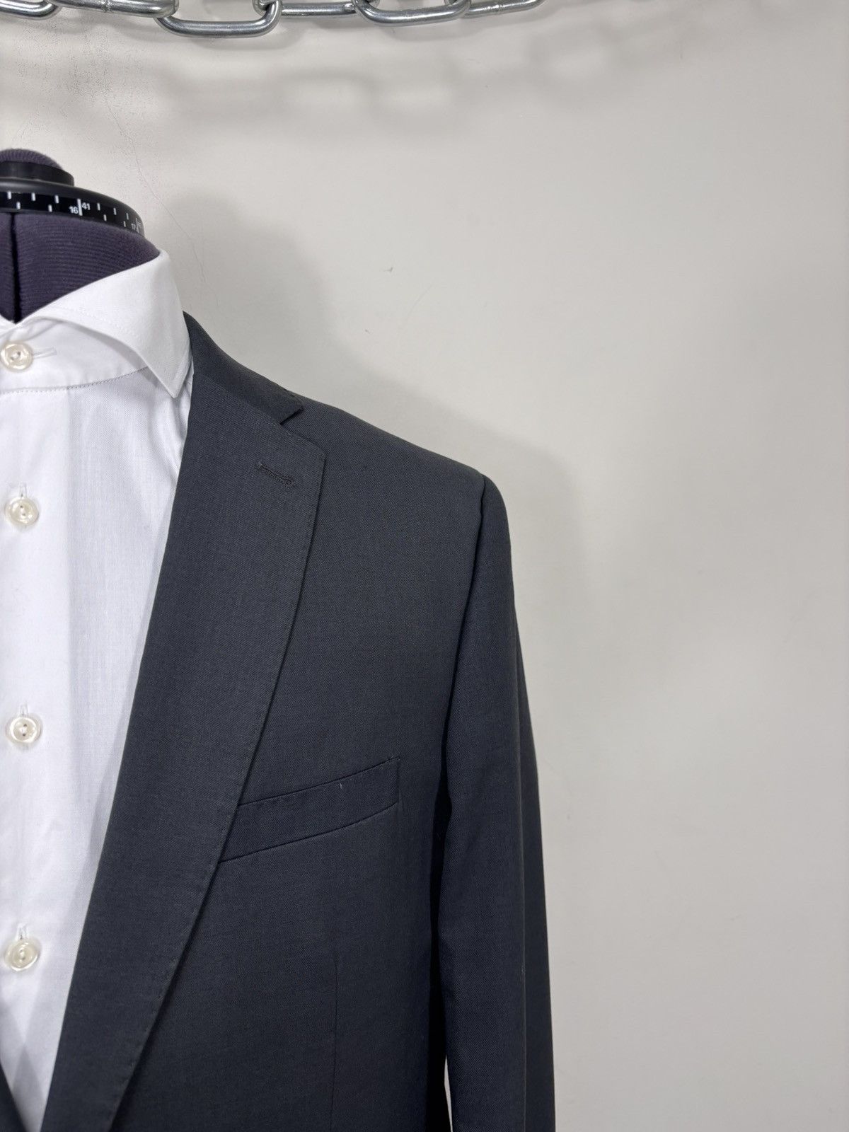 Other Linea Sartoriale Milano NWT Men’s Grey Wool Blazer Jacket Size 46R - 5 Thumbnail