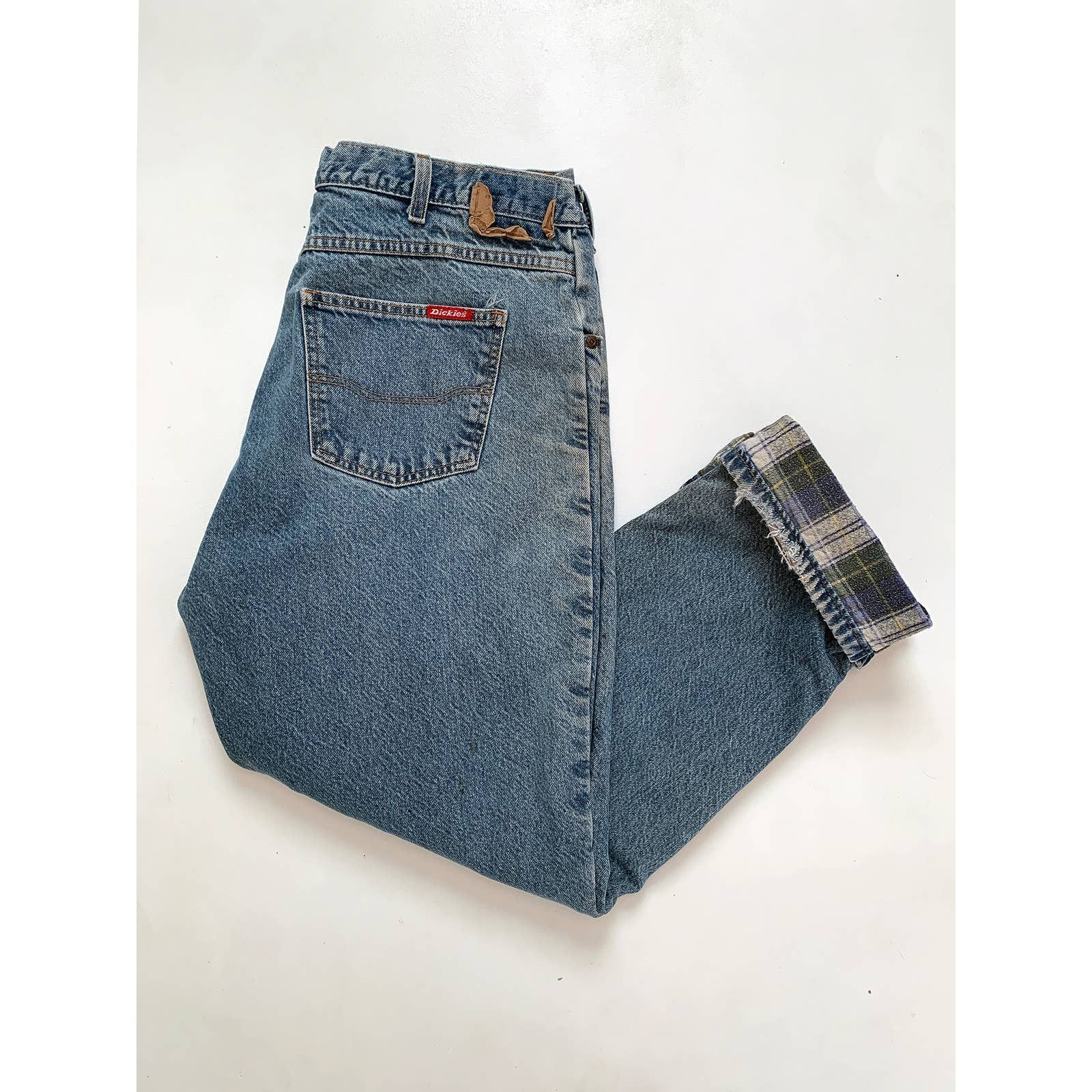 Dickies 1990s Dickies Flannel-Lined Jeans | Grailed