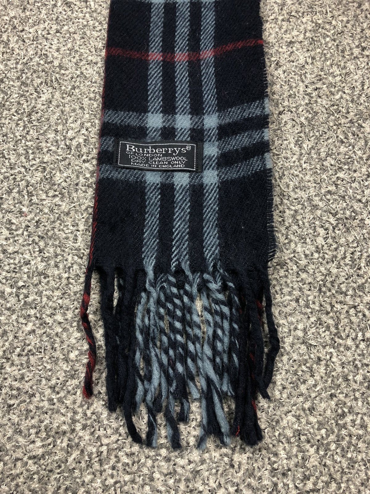 Burberry × Vintage Vintage Burberrys Scarf / Muffler / Neckwear Lambswool Size ONE SIZE - 9 Thumbnail