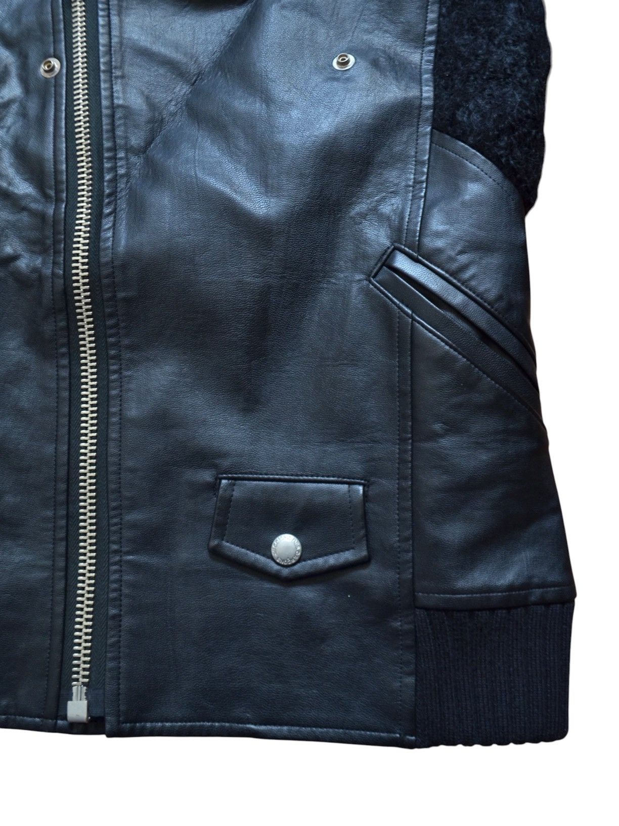 Junya Watanabe Junya Watanabe Fall Winter 2013 Leather Biker Jacket Size M / US 6-8 / IT 42-44 - 5 Thumbnail