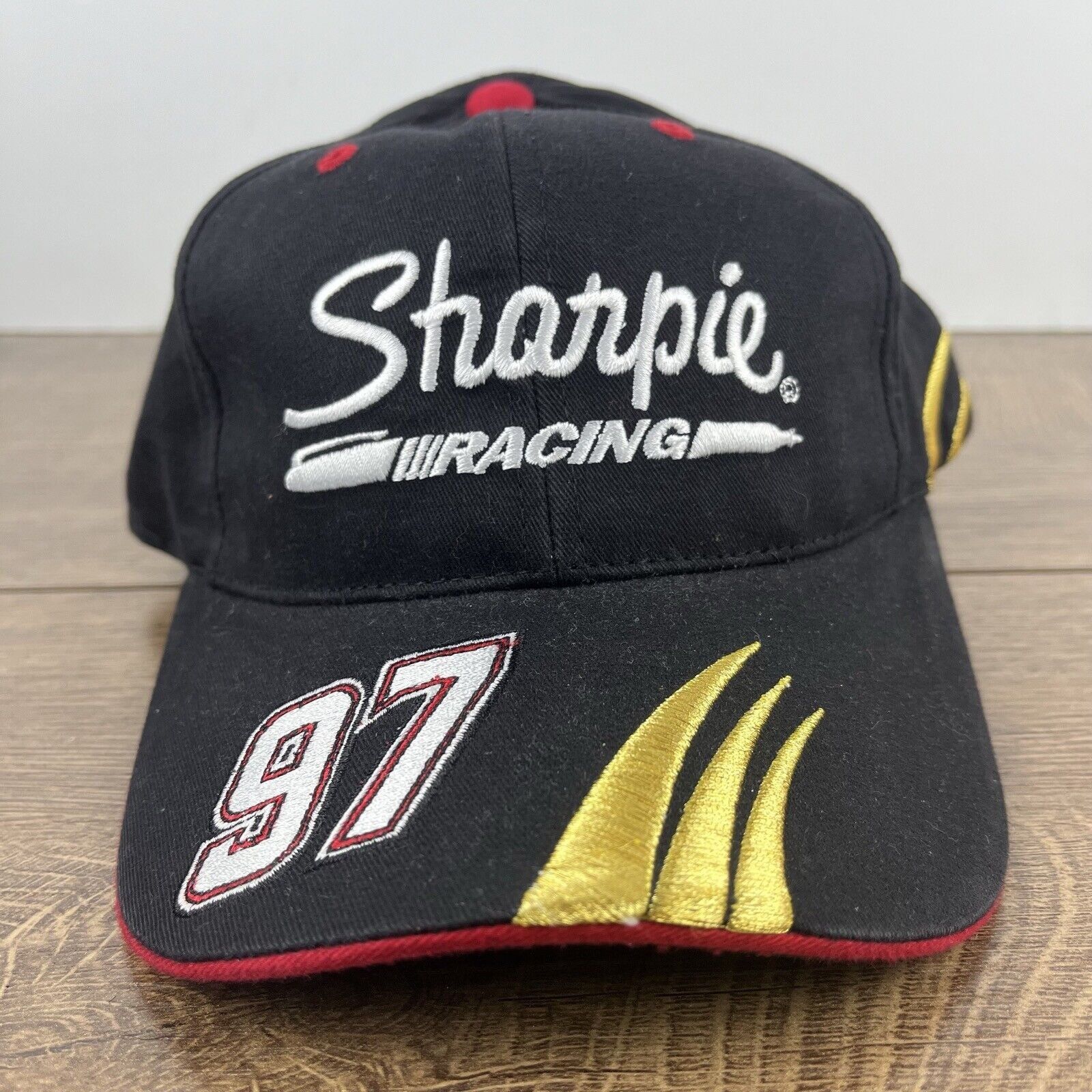 Other Kurt Busch Hat Sharpie Racing 97 Hat NASCAR Hat Black Hat Ad Size ONE SIZE - 3 Thumbnail