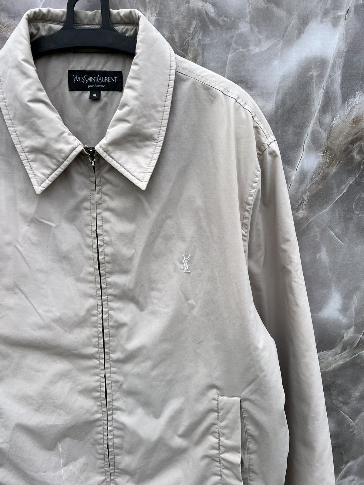 image of Vintage YSL Beige Jacket, Men's (Size XL)
