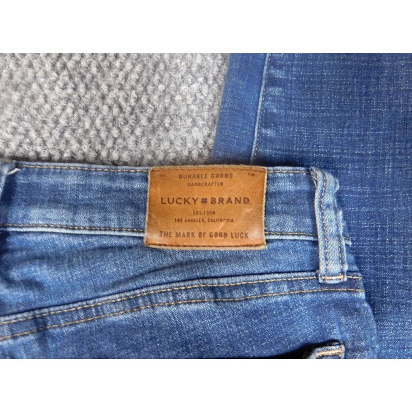 Lucky Brand Lucky Brand Jeans Womens 4 Blue Skinny Ava Denim Stretch Classic Regular Inseam 28in Zipper Button Fly Womens Jeans Size 27" / US 4 / IT 40 - 6 Thumbnail