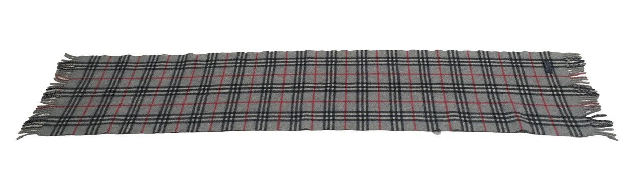 Burberry × Designer × Vintage Rare Design Vintage Brand Burberry's Lamb Wool Scarves 1990s Size ONE SIZE - 5 Thumbnail