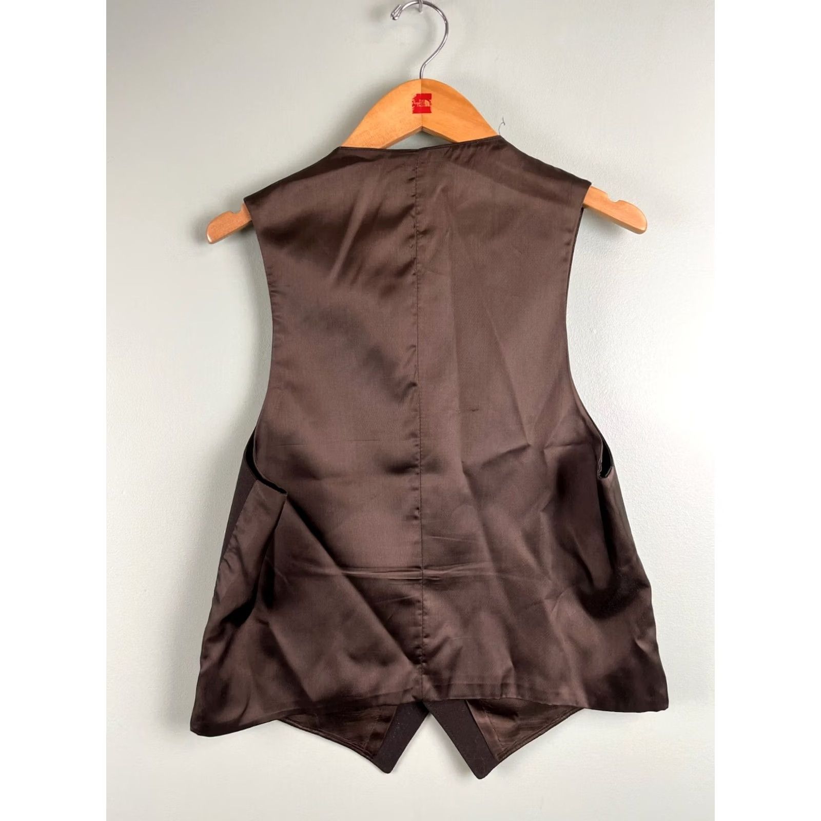 Vintage VINTAGE Anderson Little 3 Piece Suit Dark Brown Pants Jacket Vest 80s Mens Size 44R - 5 Thumbnail