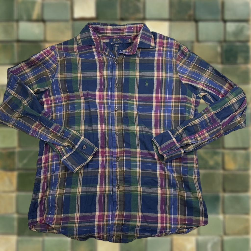 Polo Ralph Lauren Polo Ralph Lauren Shirt Twill Pony Logo Button-Down M medium Blue Classic Fit Men Button-Up Size US M / EU 48-50 / 2 - 1 Thumbnail