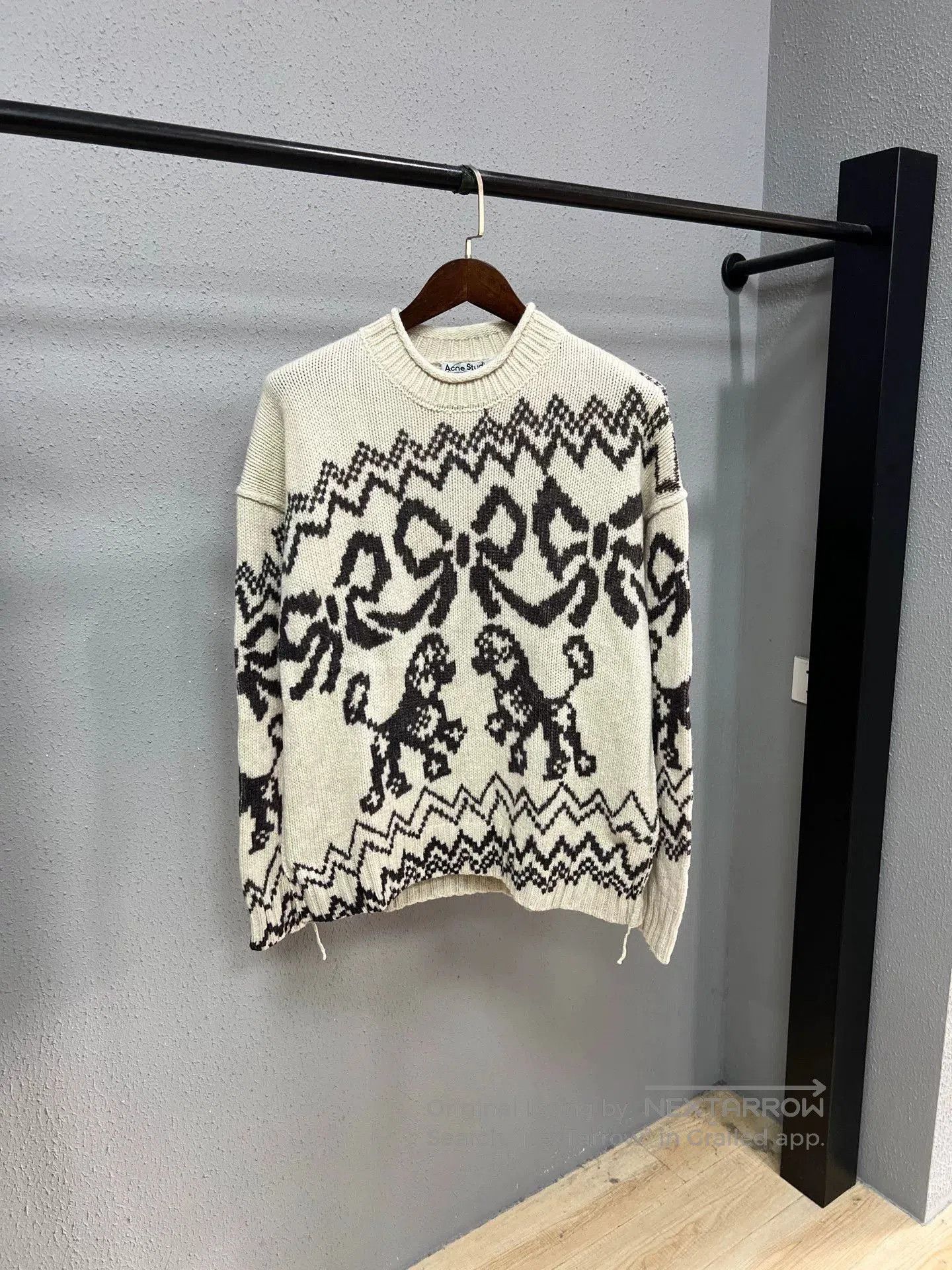 Acne Studios Dog Bow Sweater Size S.