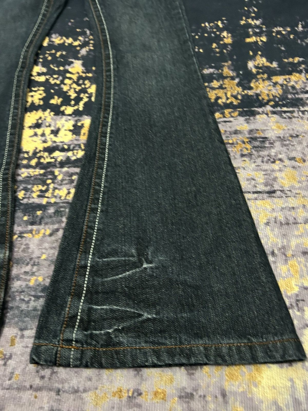 Tornado Mart Vintage PANTOMIME Clau Mark Flare Jeans Size 29" - 8 Thumbnail