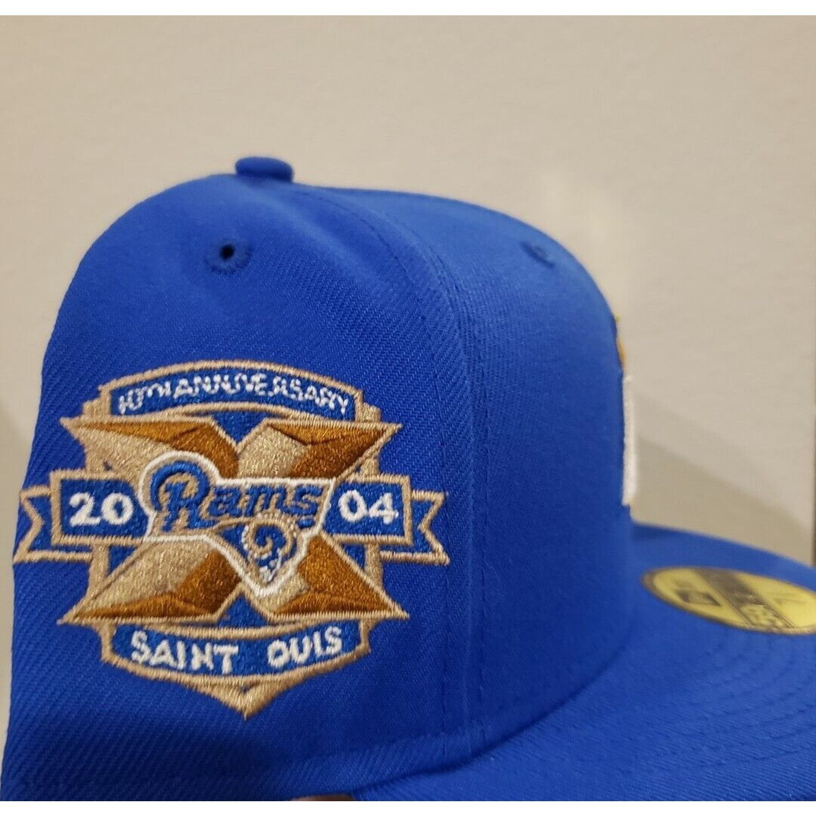 New Era Los Angeles LA Rams Hat 2004 Patch Size 7 5/8 5950 New Era Size ONE SIZE - 2 Thumbnail
