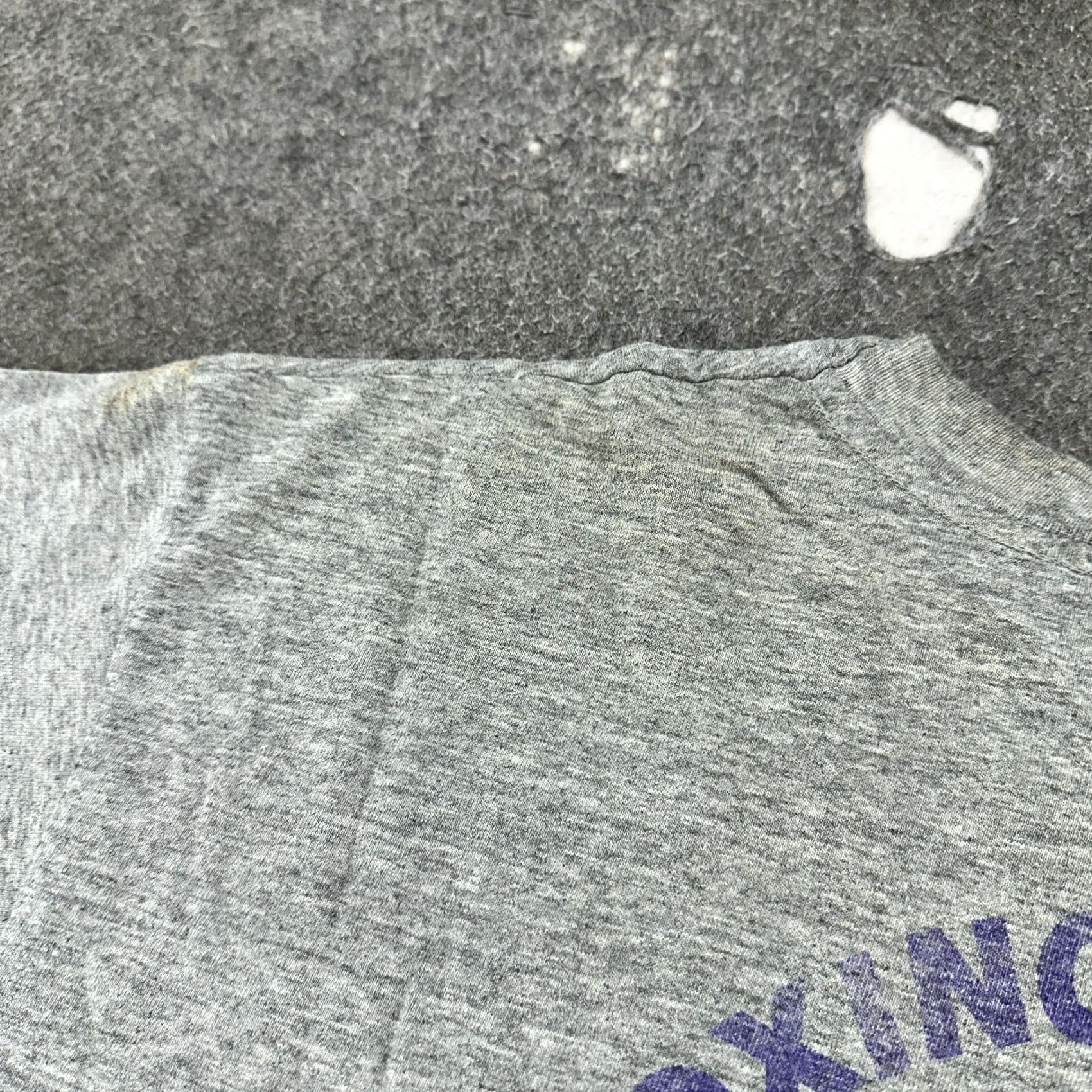 Anvil VINTAGE HBO Boxing After Dark Shirt Mens XL Grey Short Sleeve Cotton USA 90s Size US XL / EU 56 / 4 - 7 Thumbnail
