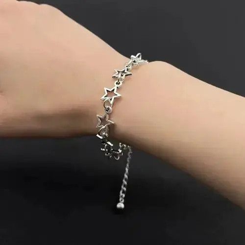 Jewelry Y2K Silver Star Bracelet Size ONE SIZE - 3 Thumbnail