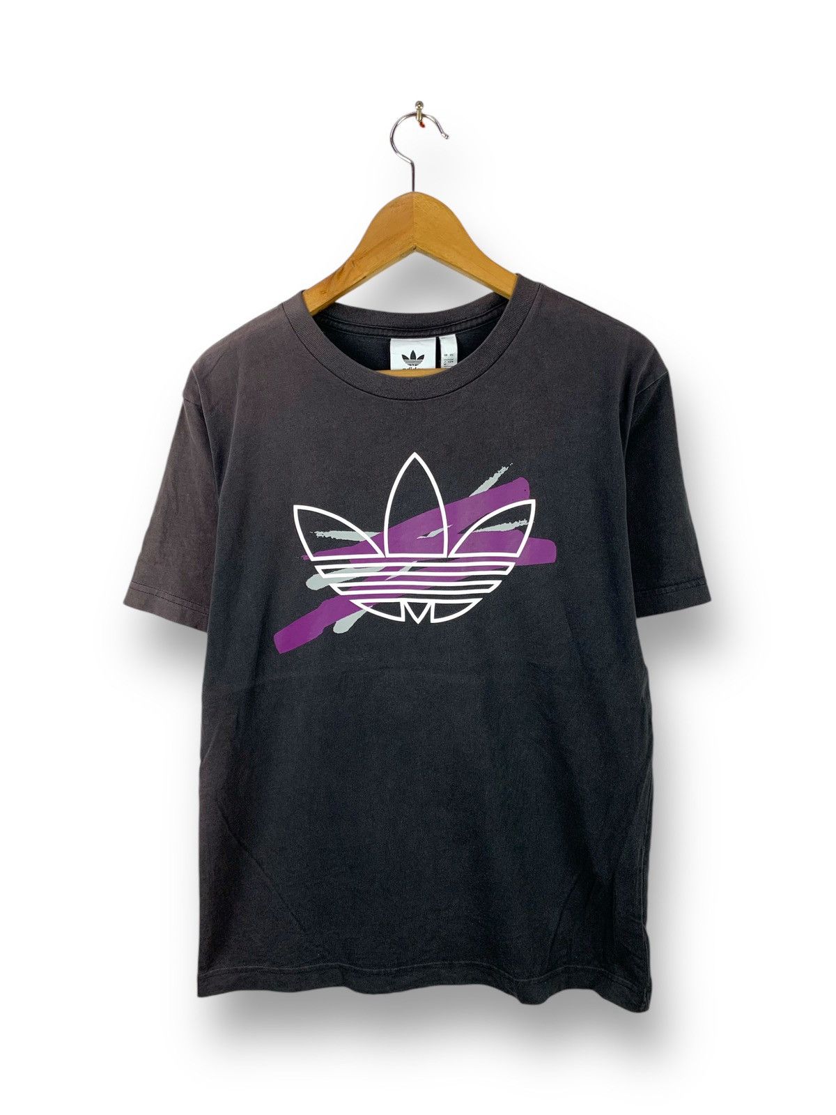 Adidas Offer! Adidas Big Logo Faded Black Tee Size US S / EU 44-46 / 1 - 1 Thumbnail
