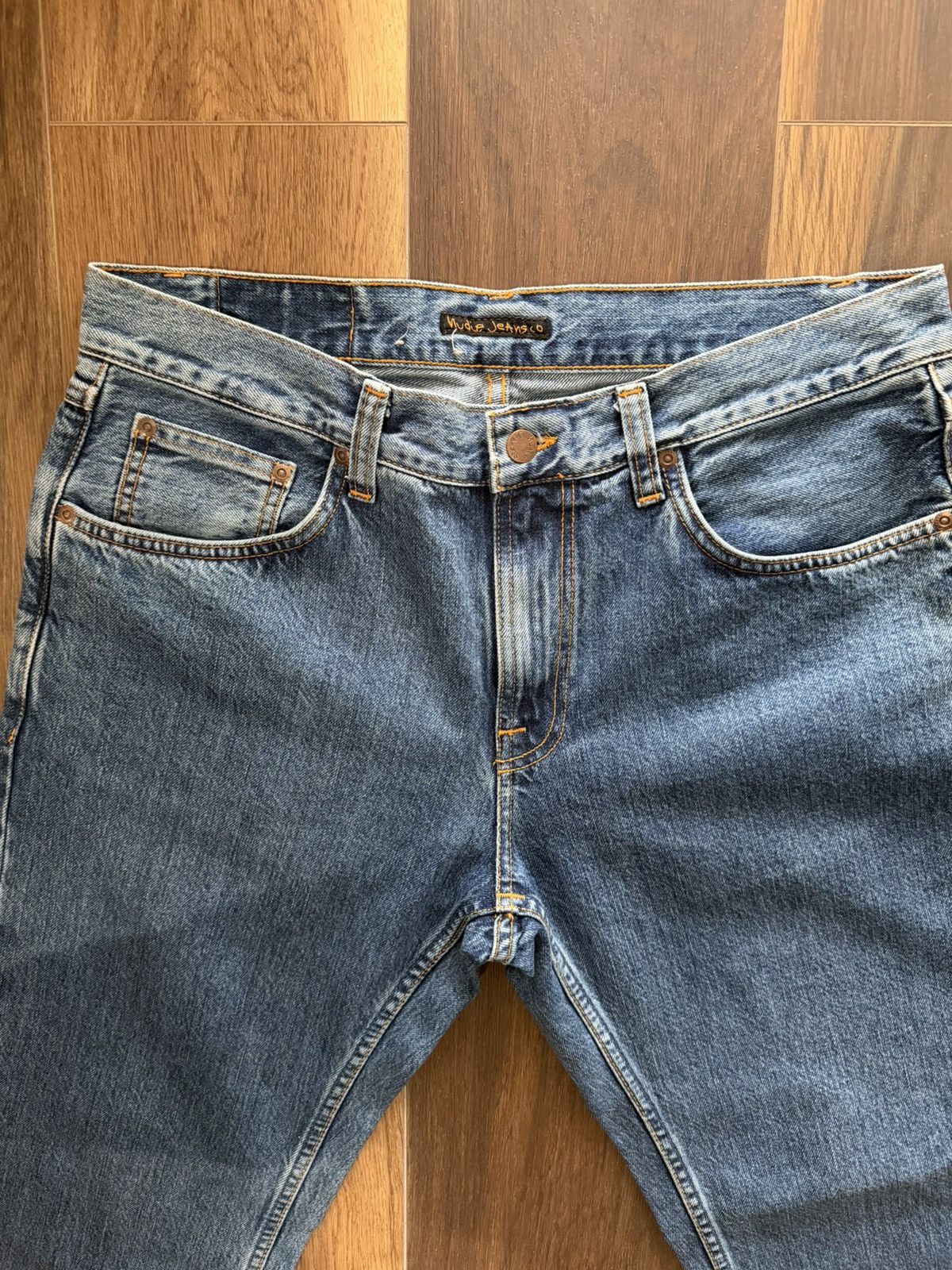 Nudie Jeans Gritty Jackson Friendly Blue W33/L30 Size US 33 - 2 Thumbnail