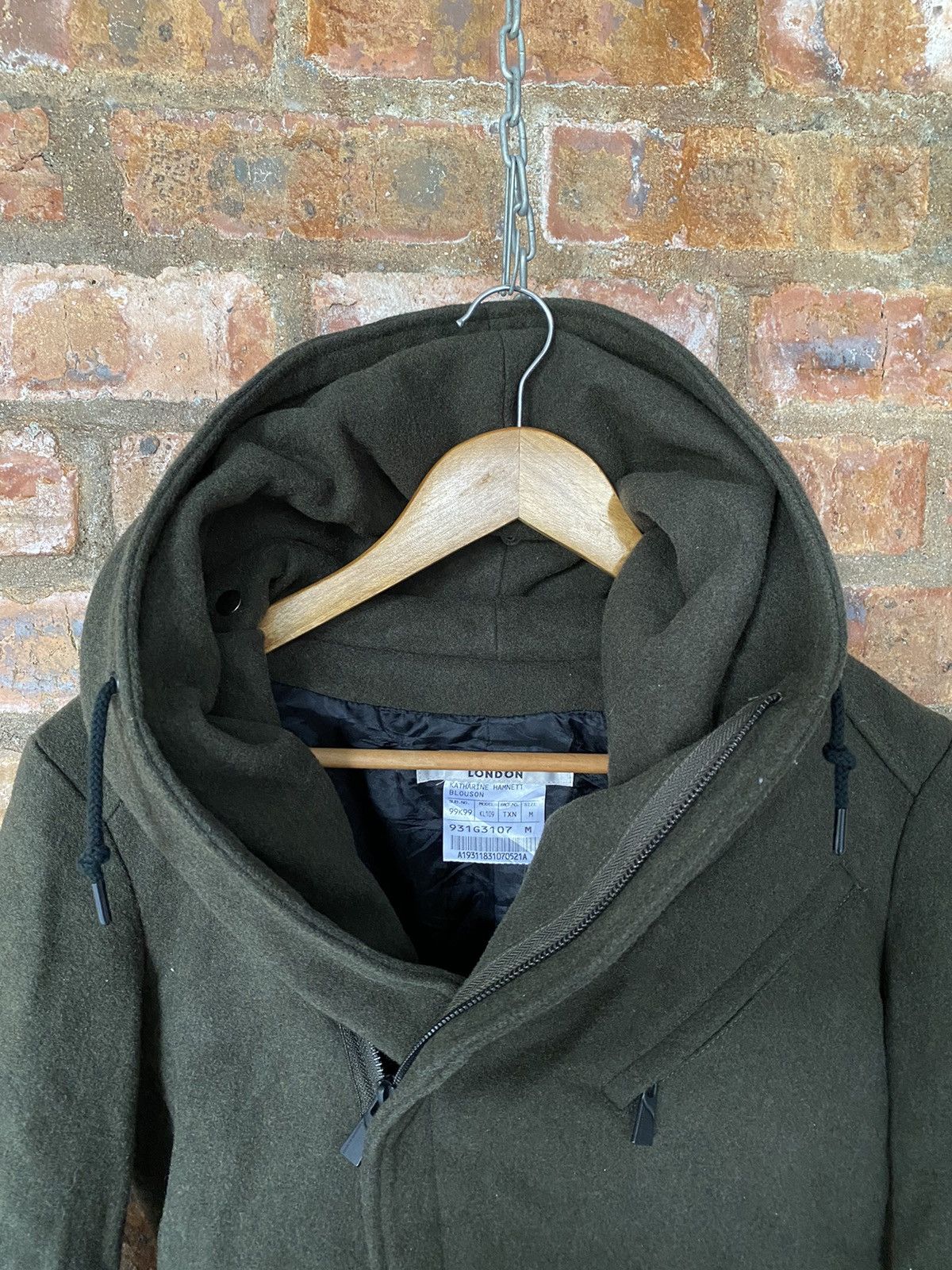 Katharine Hamnett London Vtg K.Hamnett Gimmick Bono Wool padded large hoodie Size US S / EU 44-46 / 1 - 15 Thumbnail