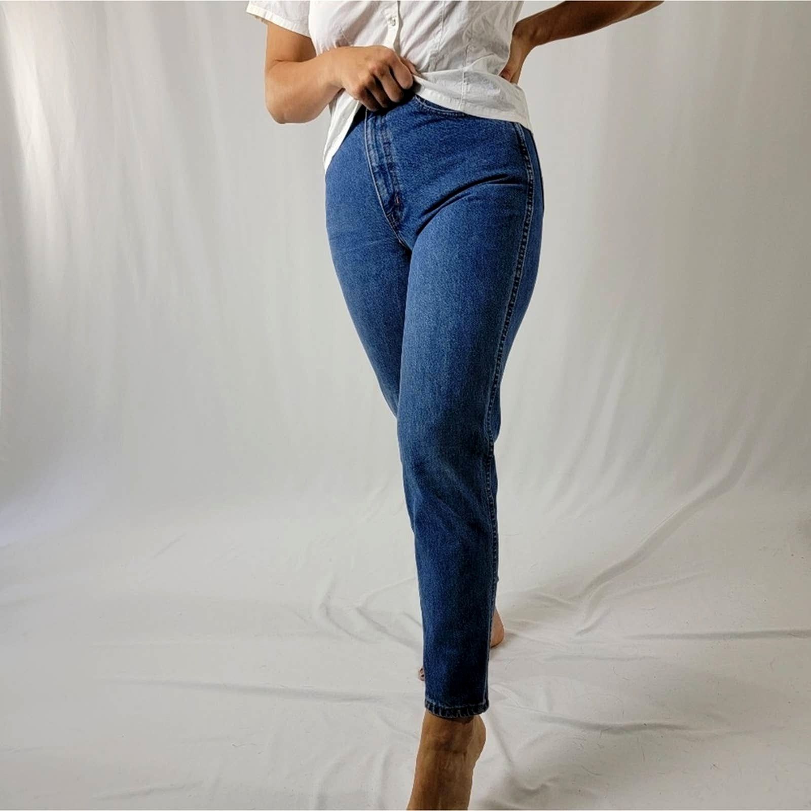 Vintage Vintage USA High Rise Mom Jeans By Chic Size 32" / US 10 / IT 46 - 4 Thumbnail