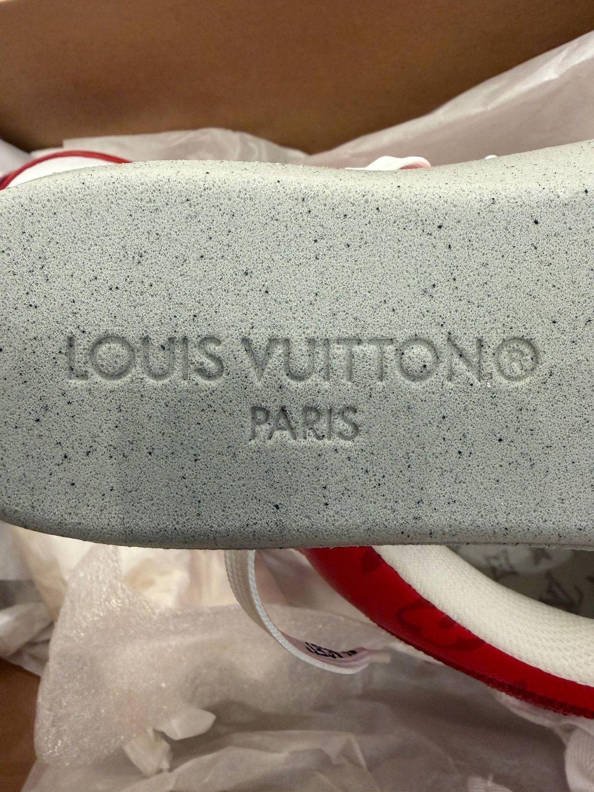 Louis Vuitton Louis Vuitton x Nike Air Force 1 Low White Red Virgil Abloh Size US 8.5 / EU 41-42 - 11 Thumbnail