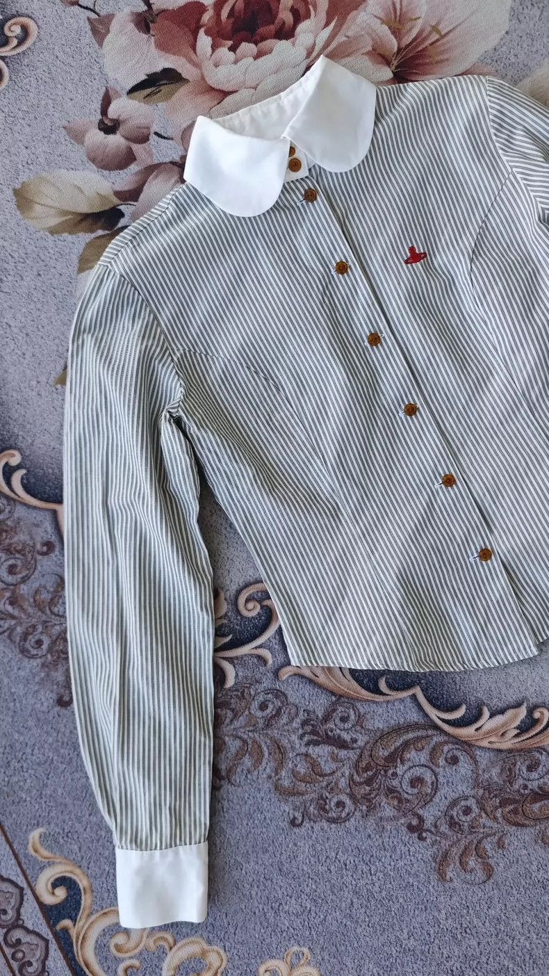Vivienne Westwood Vivienne Westwood Tie-dye striped shirt Size M / US 6-8 / IT 42-44 - 2 Thumbnail