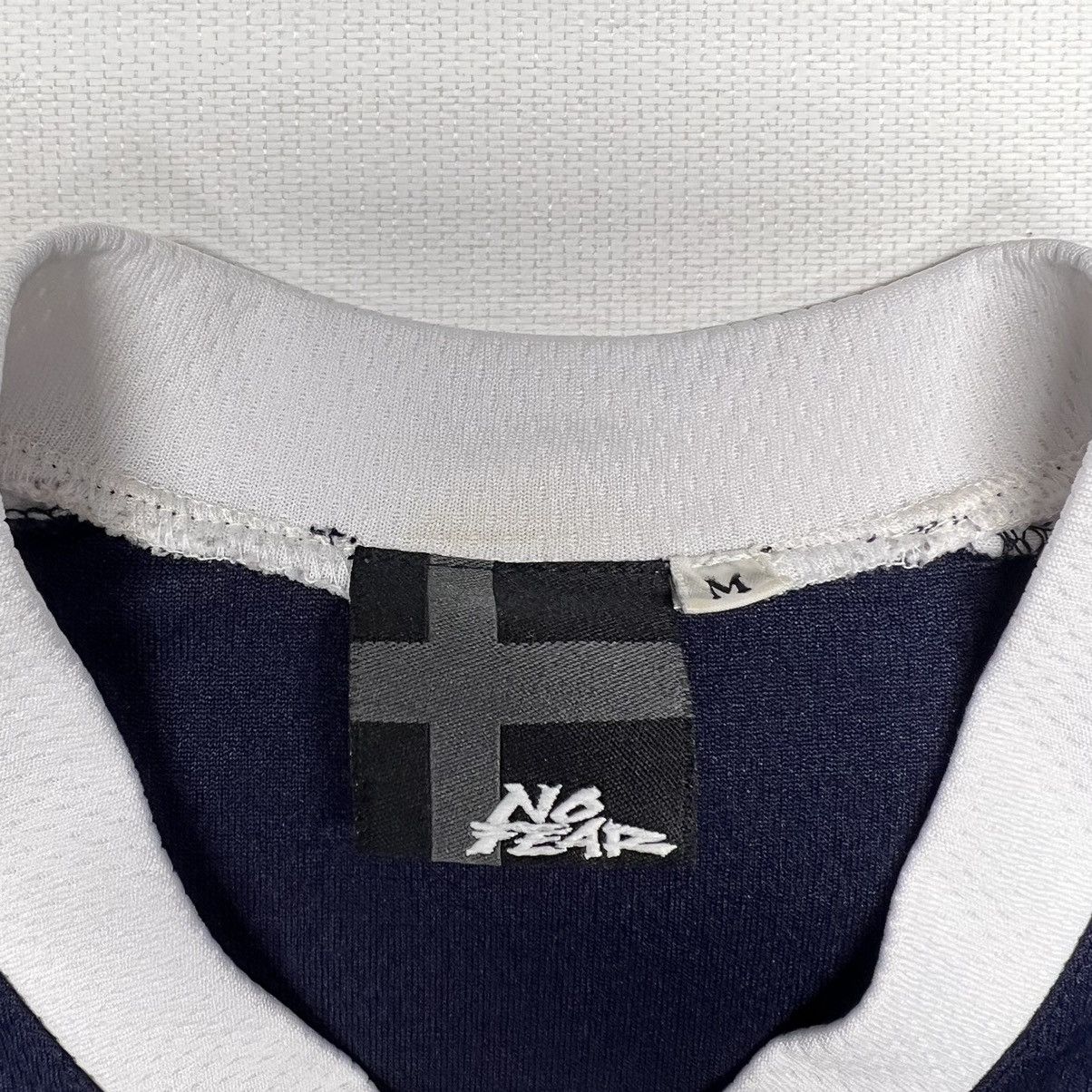 No Fear × Vintage VTG No Fear Jersey Shirt Blue White Short Sleeve Stripe Y2K Size US M / EU 48-50 / 2 - 6 Thumbnail