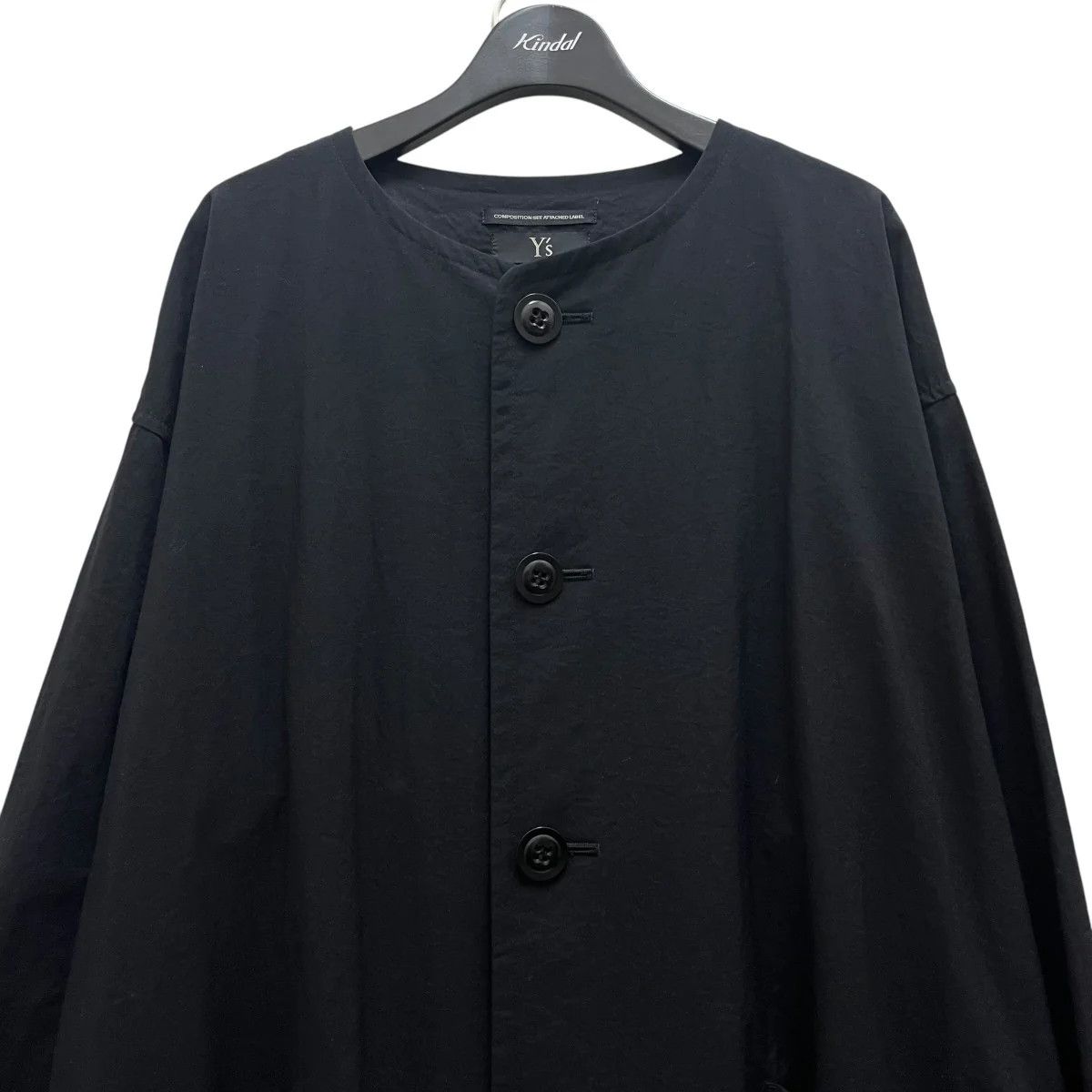 Yohji Yamamoto Yohji Yamamoto Pour Homme // Y's 17AW Collarless Coat Size US S / EU 44-46 / 1 - 3 Thumbnail