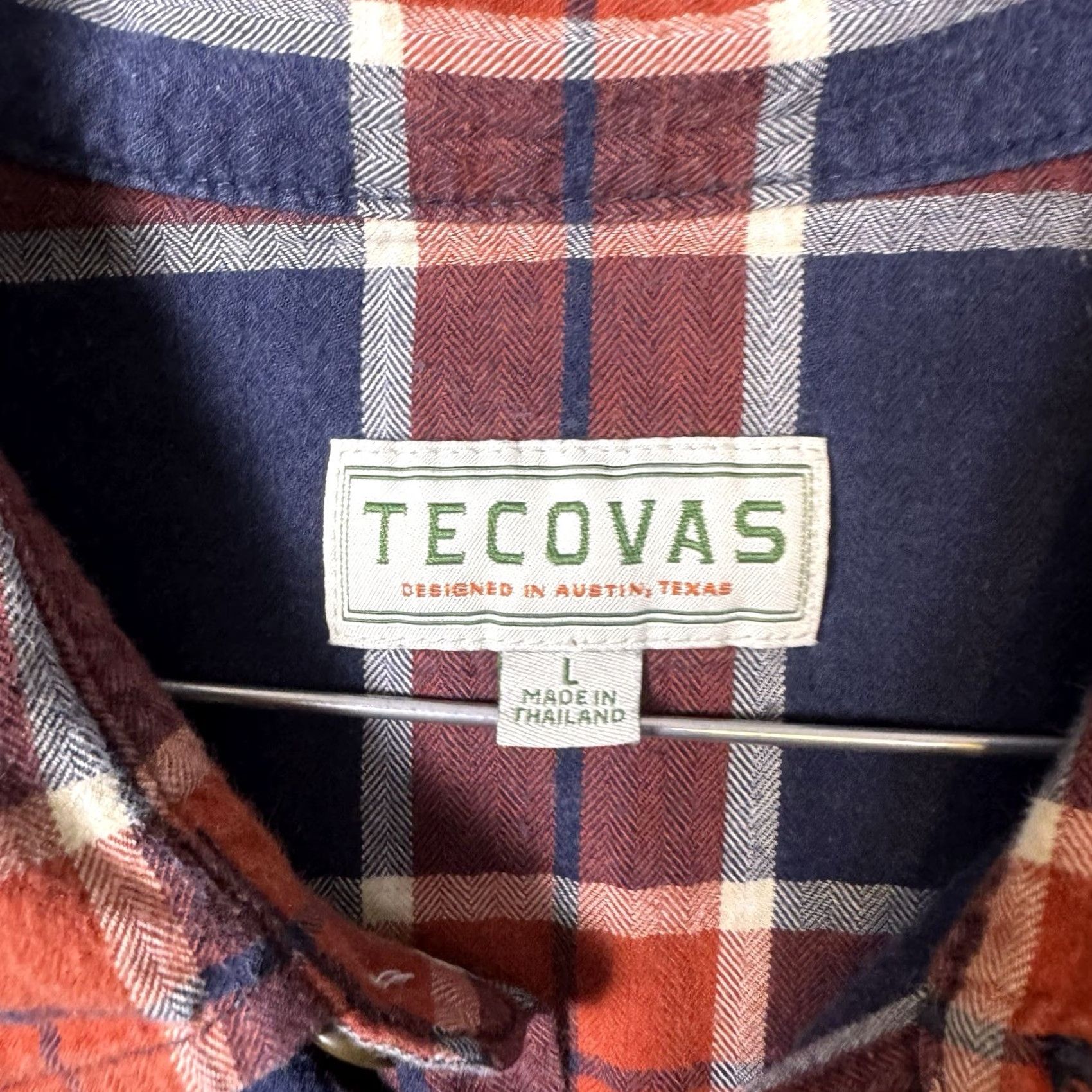 Tecovas Tecovas Shirt Men L Pearl Snap Flannel Plaid Long Sleeve Western Cowboy Workwear Size US L / EU 52-54 / 3 - 5 Thumbnail