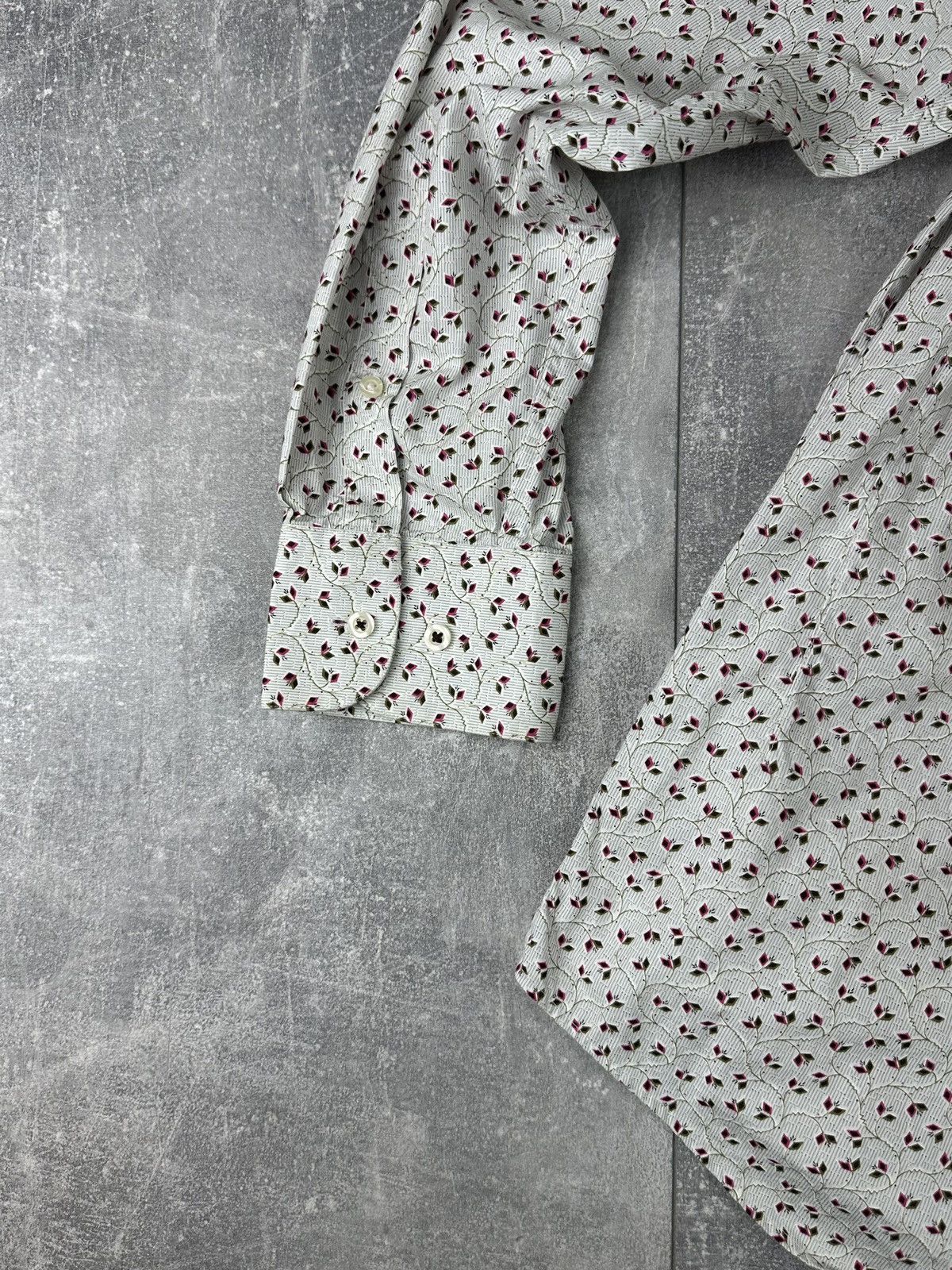Reiss Reiss Mens Luxury Flower Print Shirt Button Up Size US XL / EU 56 / 4 - 10 Thumbnail