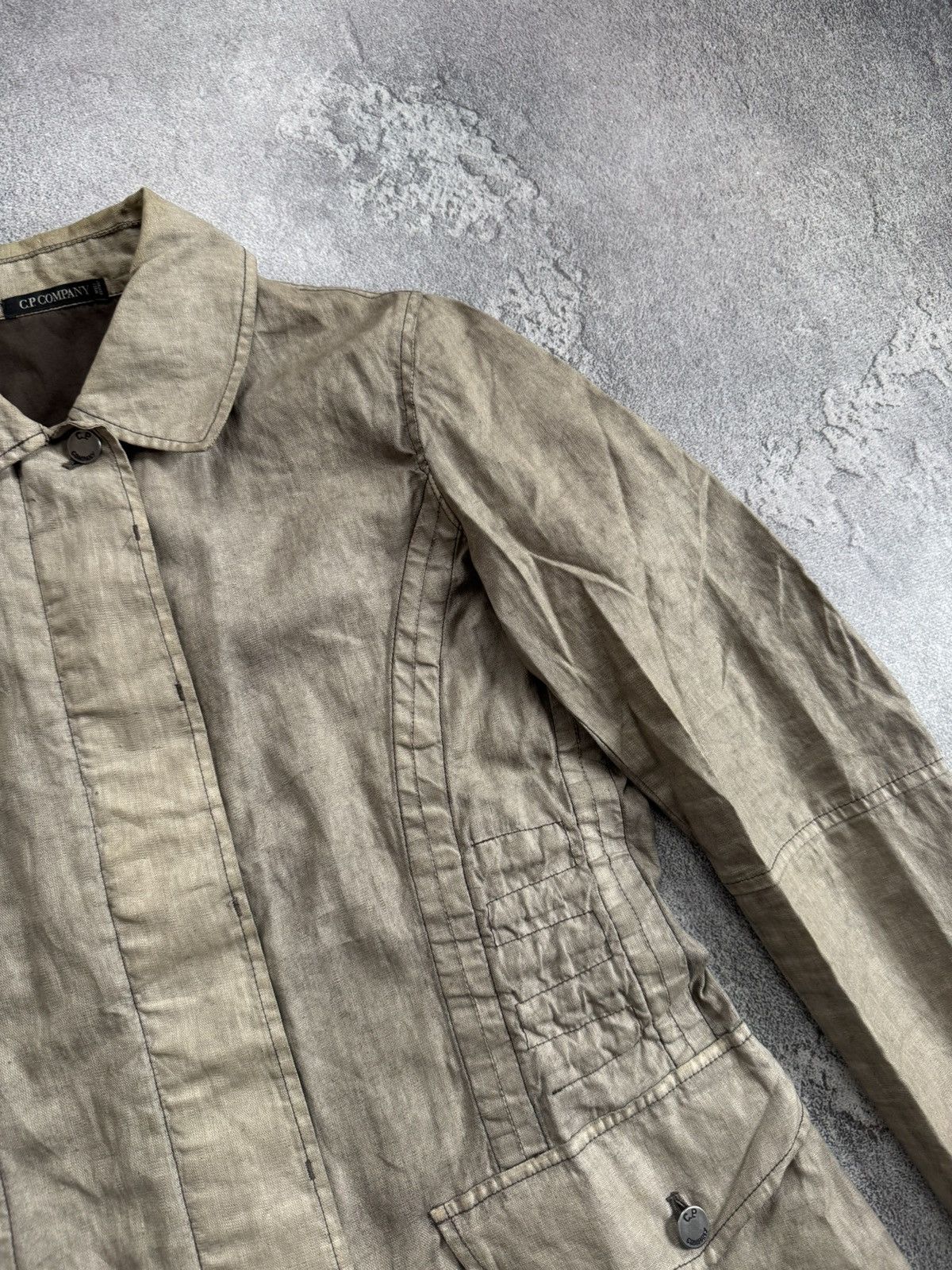 C.P. Company C.P. Company 40size SS04 vintage retro linen jacket coat Size S / US 4 / IT 40 - 12 Thumbnail