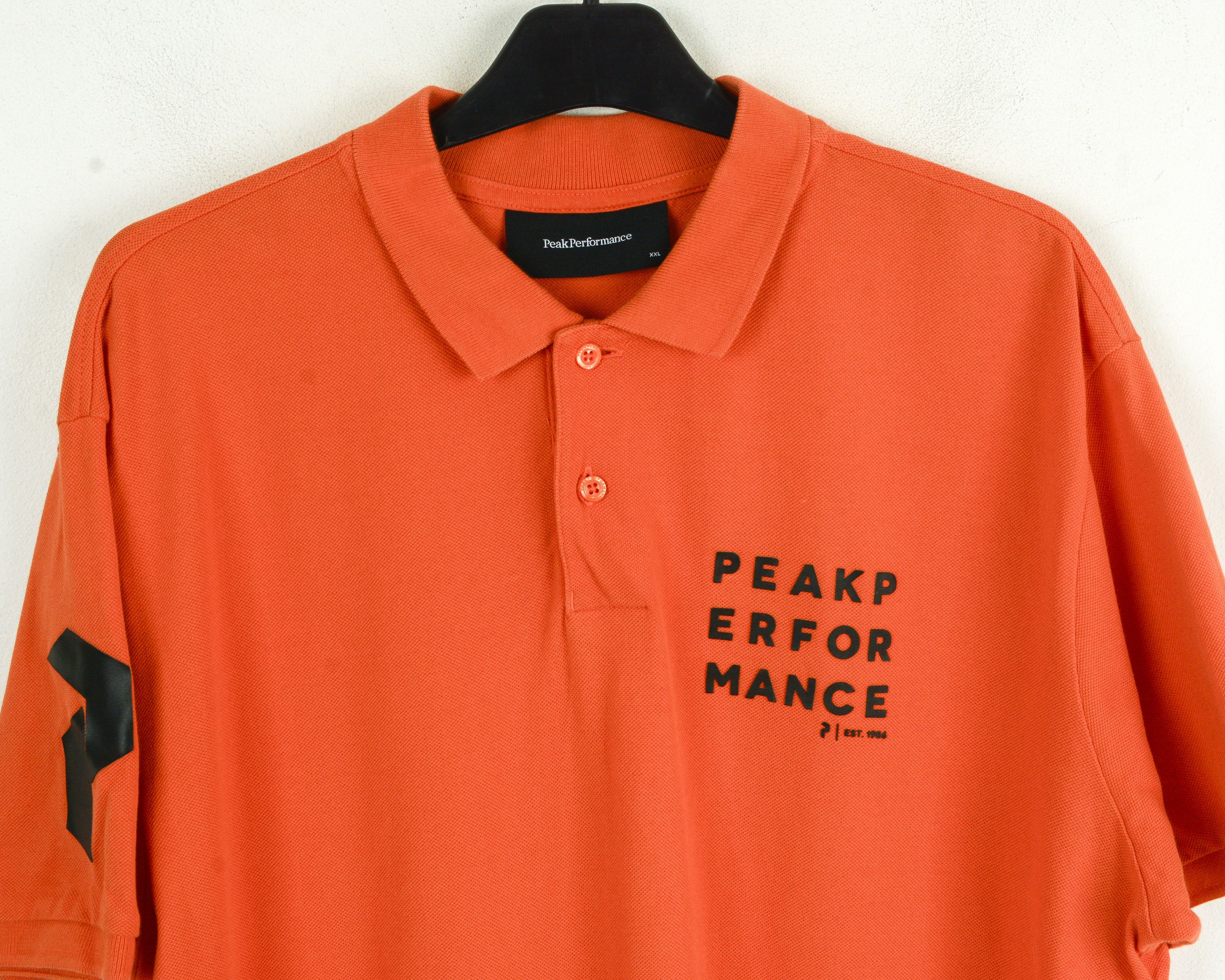 Peak Performance Polo Shirt Short Sleeve Cotton Casual Top Summer Size US XXL / EU 58 / 5 - 2 Thumbnail