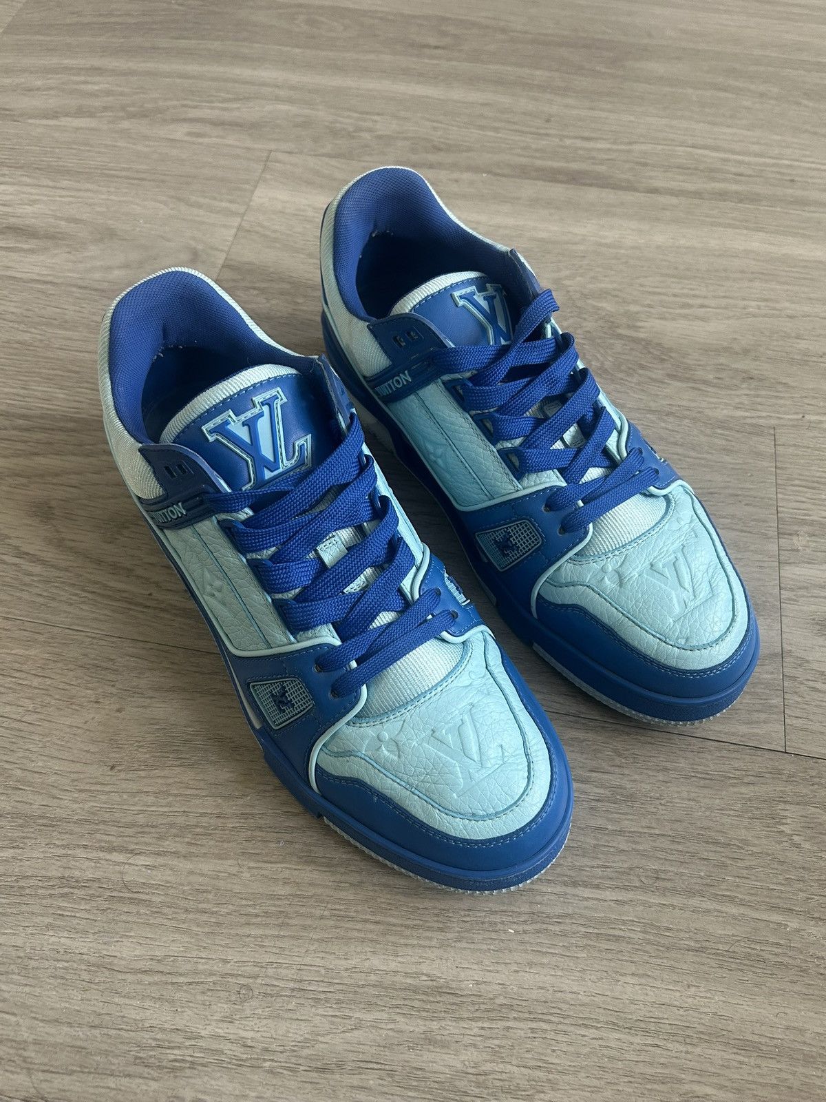 Louis Vuitton Louis vuitton trainer sneaker blue Size US 8 / EU 41 - 3 Thumbnail
