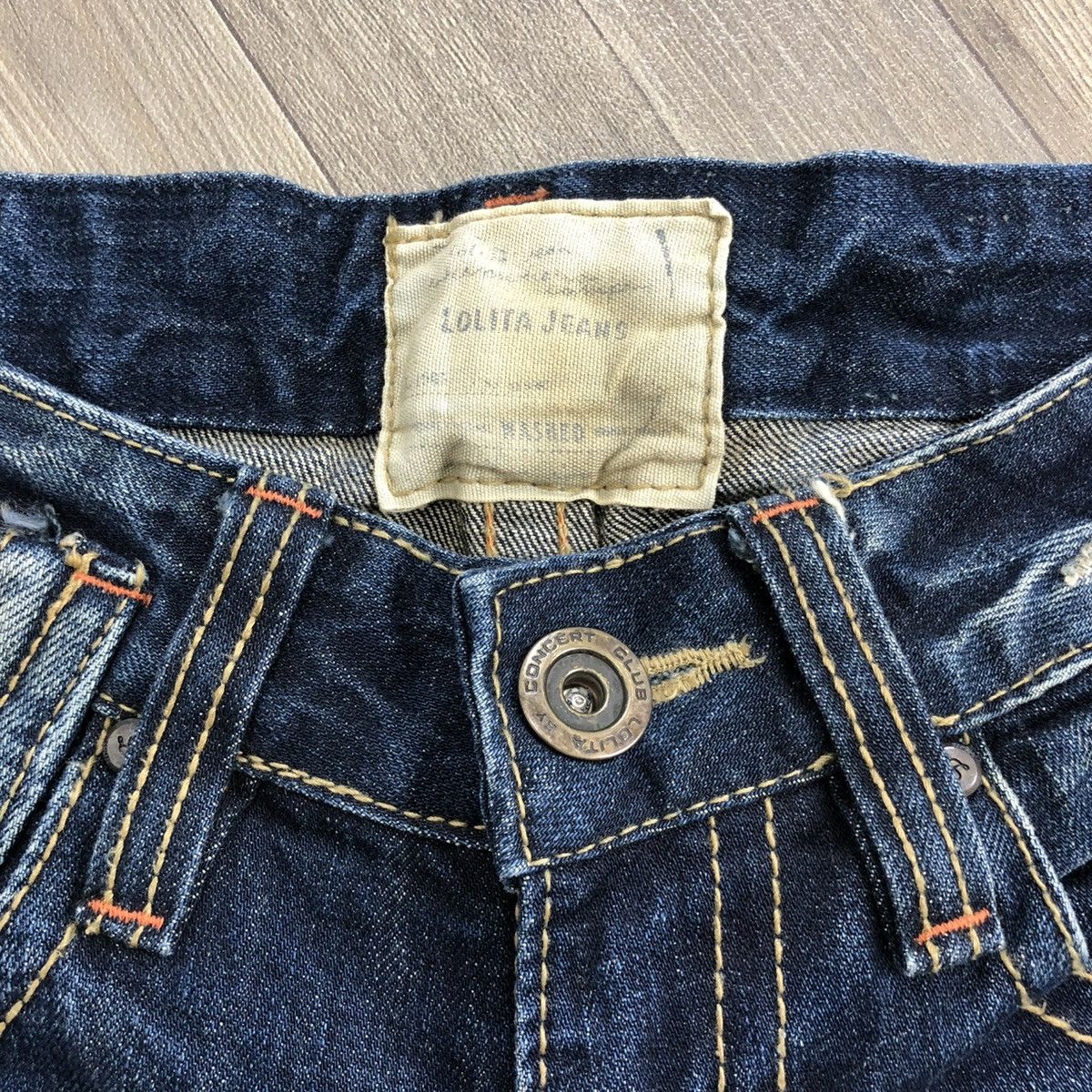 If Six Was Nine 2000s Lolita Distressed Multizipper Bootcut Flared Jeans Y2K Size US 28 / EU 44 - 10 Thumbnail