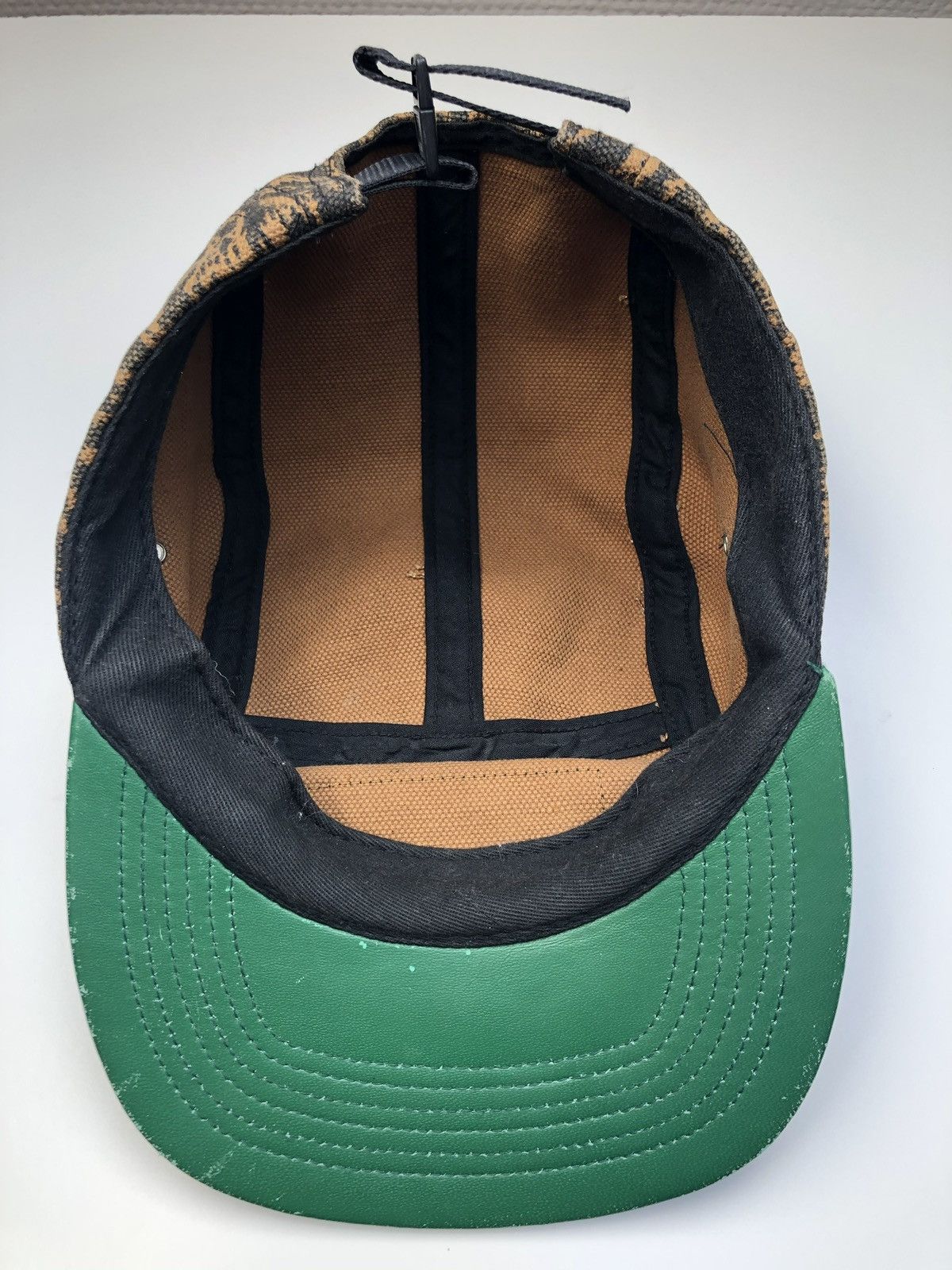Supreme SS13 Supreme Leopard Camp Hat Green Leather Size ONE SIZE - 3 Thumbnail