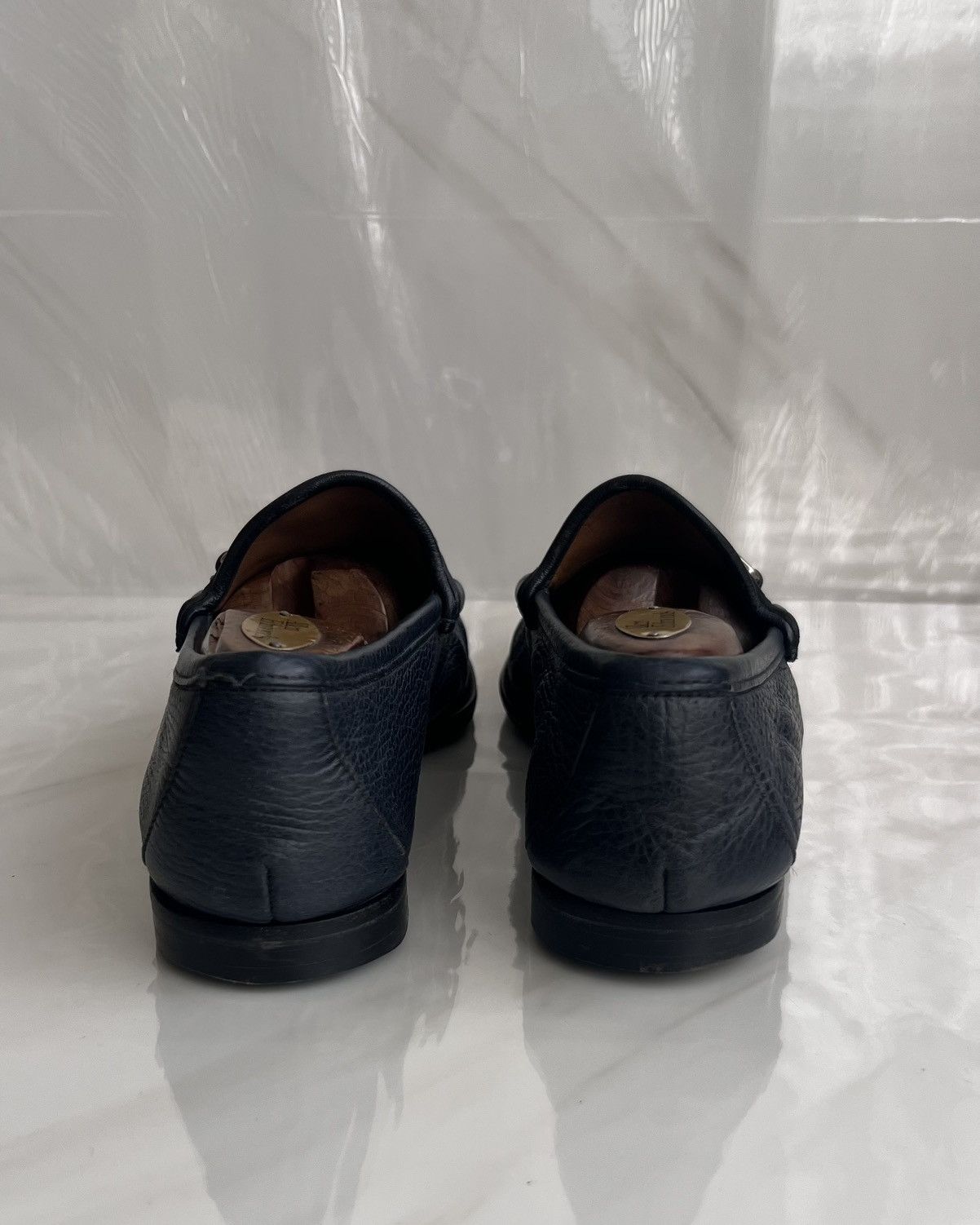 Gucci Gucci Men’s Horsebit Blue leather loafer Size US 8.5 / EU 41-42 - 8 Thumbnail