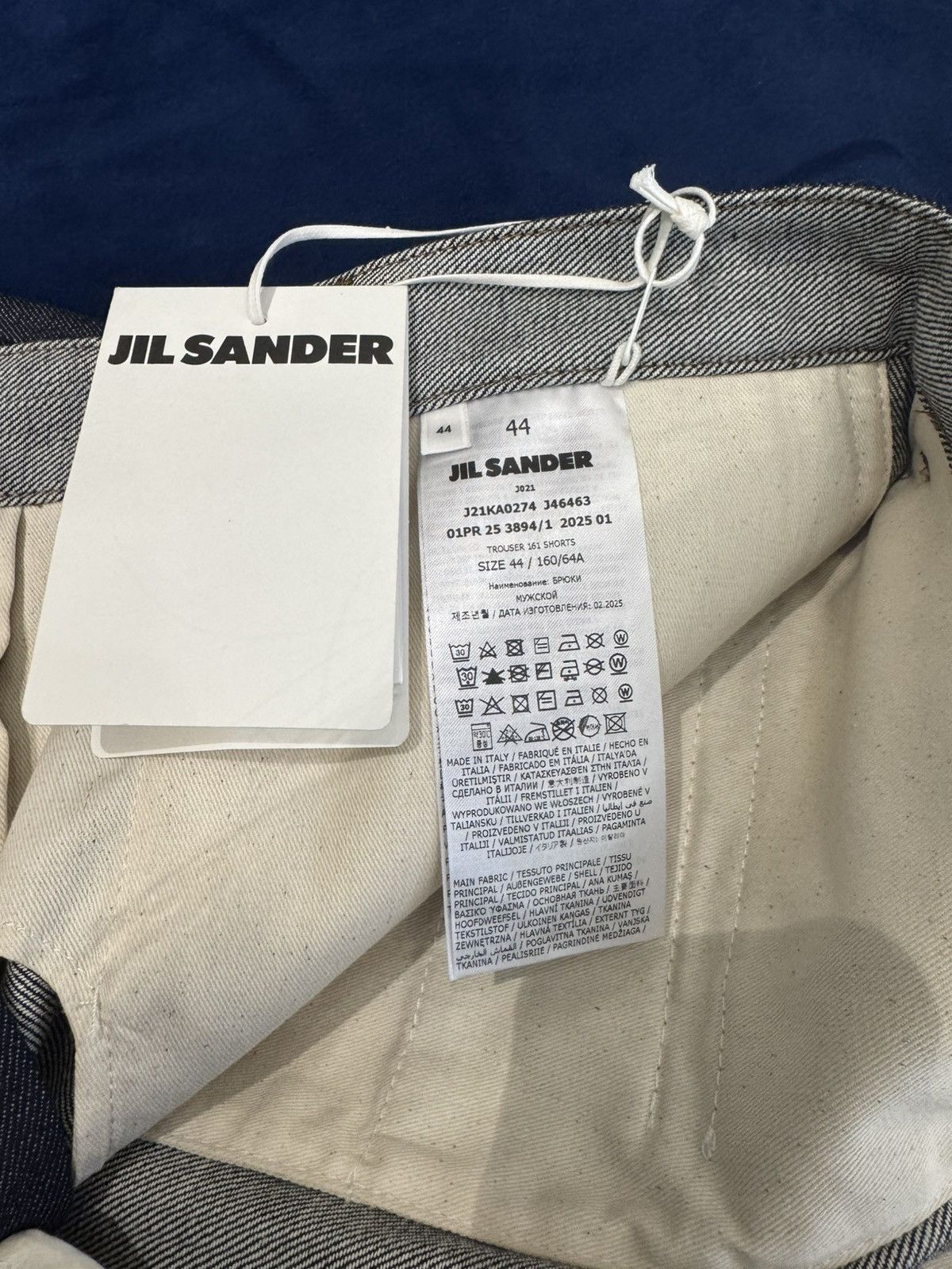 Jil Sander NWT Dark Indigo Denim Pleated Bermuda Shorts - BLUE, 44 Size US 28 / EU 44 - 5 Thumbnail