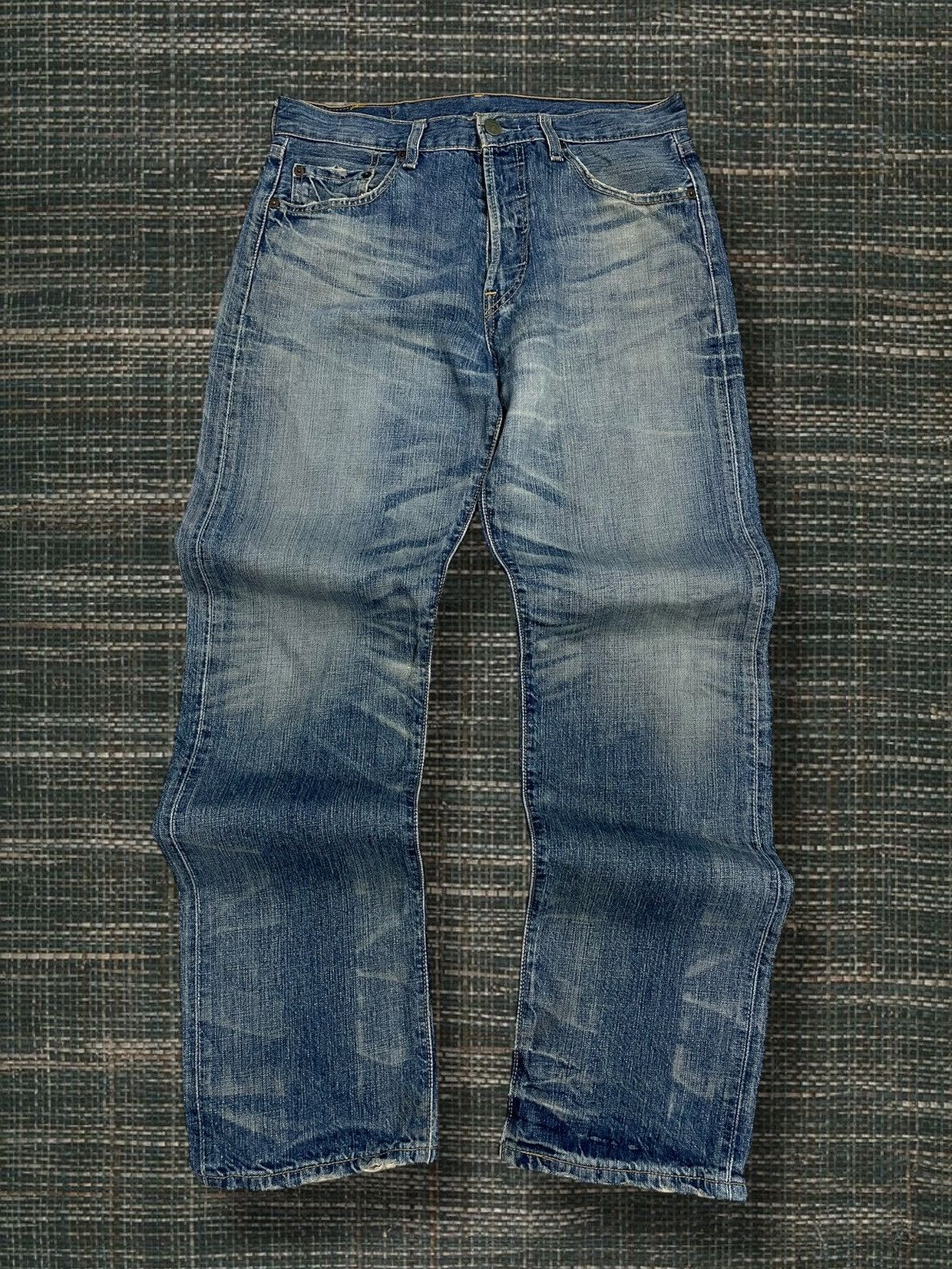 Levi's Vintage Clothing Vintage OG 1990s Designer Levis 501 Distressed Denim Size US 30 / EU 46 - 1 Thumbnail