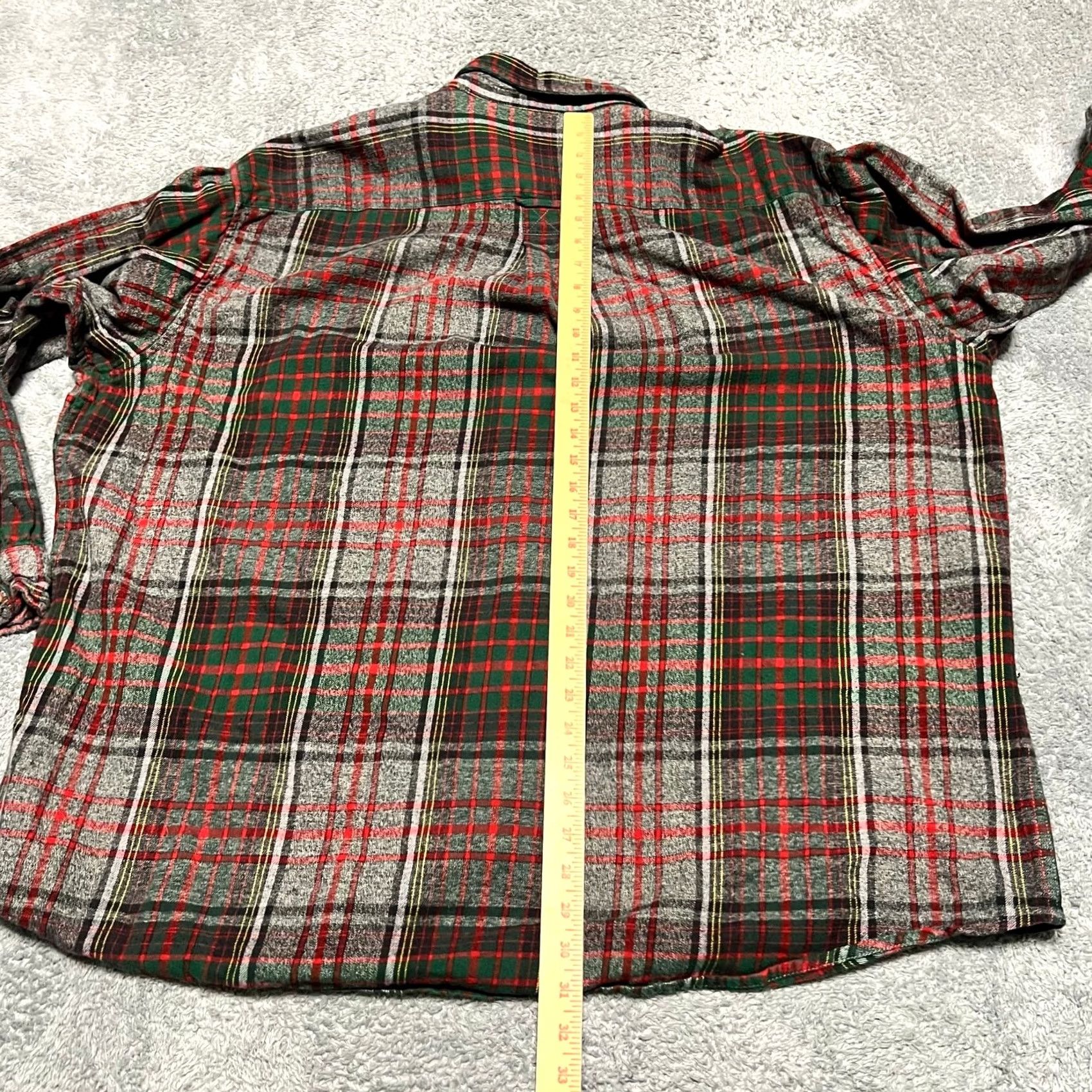Vintage VINTAGE Red Head Flannel Shirt Mens 4XL Plaid Green Red Button Hunting Mens Size US XXL / EU 58 / 5 - 4 Thumbnail