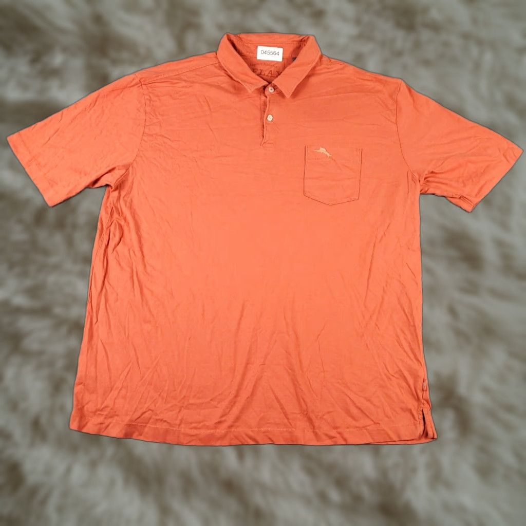 Tommy Bahama Tommy Bahama Polo Shirt Mens XL Orange Solid Short Sleeve Polo Shirt Regular Fit Casual Shirt Mens XL Orange Tommy Bahama Size US XL / EU 56 / 4 - 1 Thumbnail