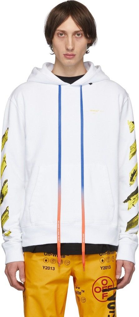 White exquisiten SSENSE Exclusive Hoodie by