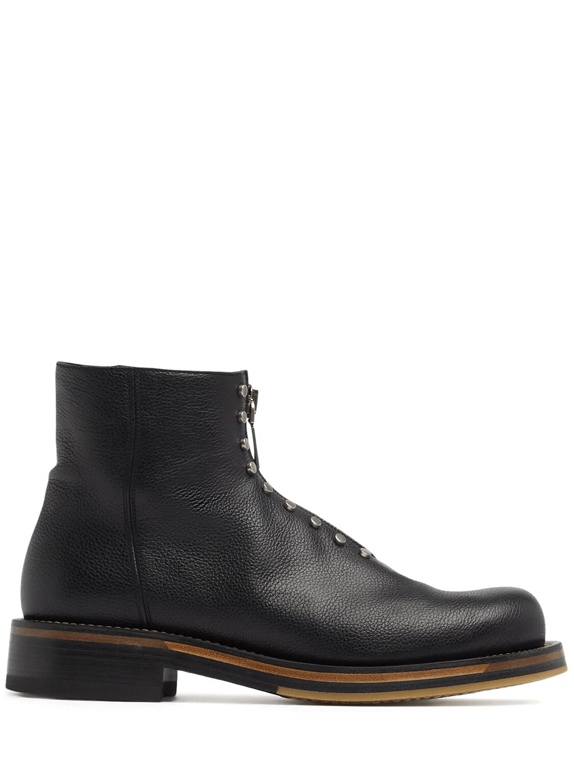 Alexander McQueen ALEXANDER MCQUEEN $1390 Black Leather Ankle Boots New Size US 10 / EU 43 - 1 Thumbnail