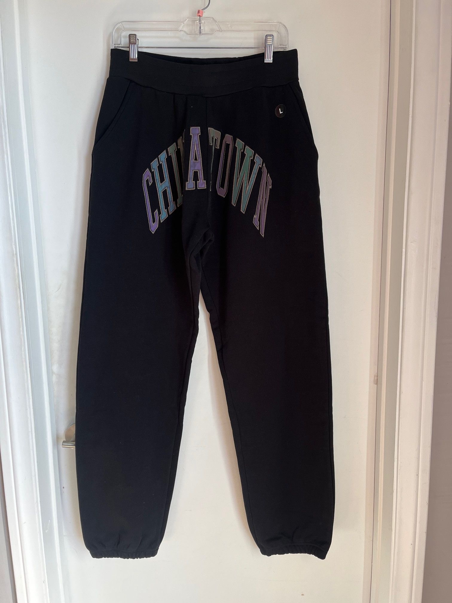 Market NWT Chinatown Market Black Arc Logo Sweatpants L Size US 36 / EU 52 - 1 Thumbnail